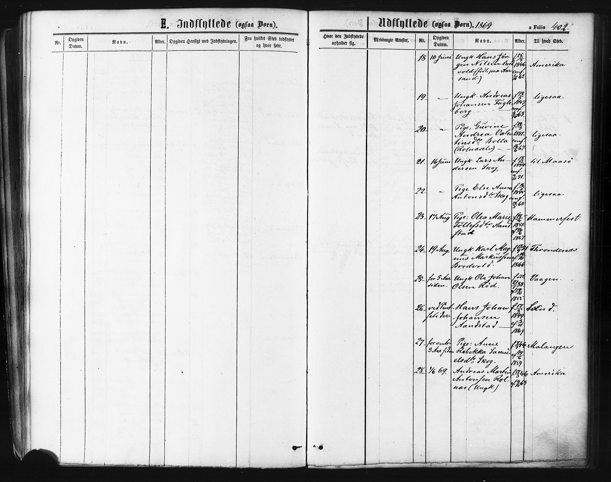 Ibestad sokneprestembete, SATØ/S-0077/H/Ha/Haa/L0010kirke: Parish register (official) no. 10, 1869-1879, p. 402