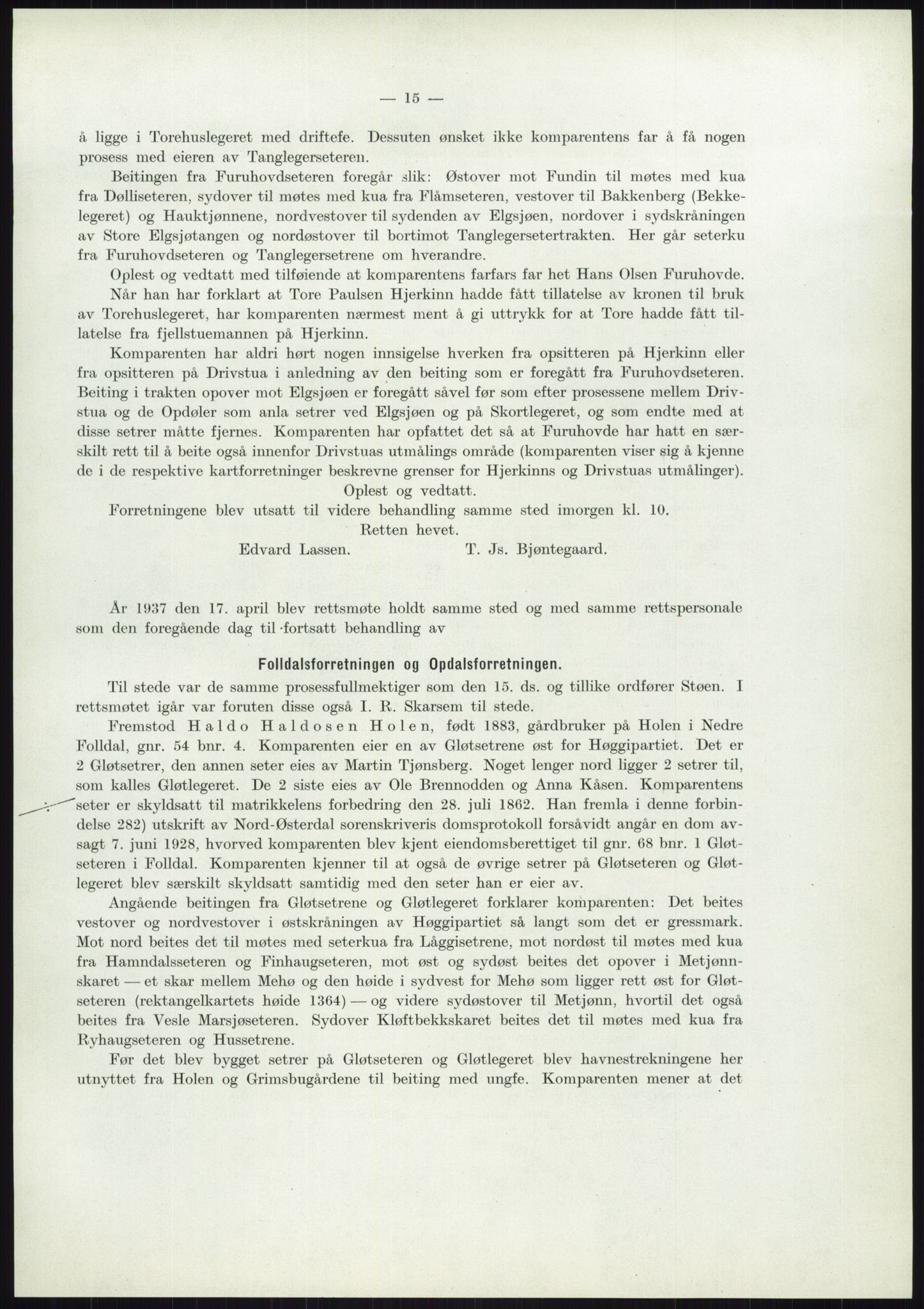 Høyfjellskommisjonen, AV/RA-S-1546/X/Xa/L0001: Nr. 1-33, 1909-1953, p. 3619