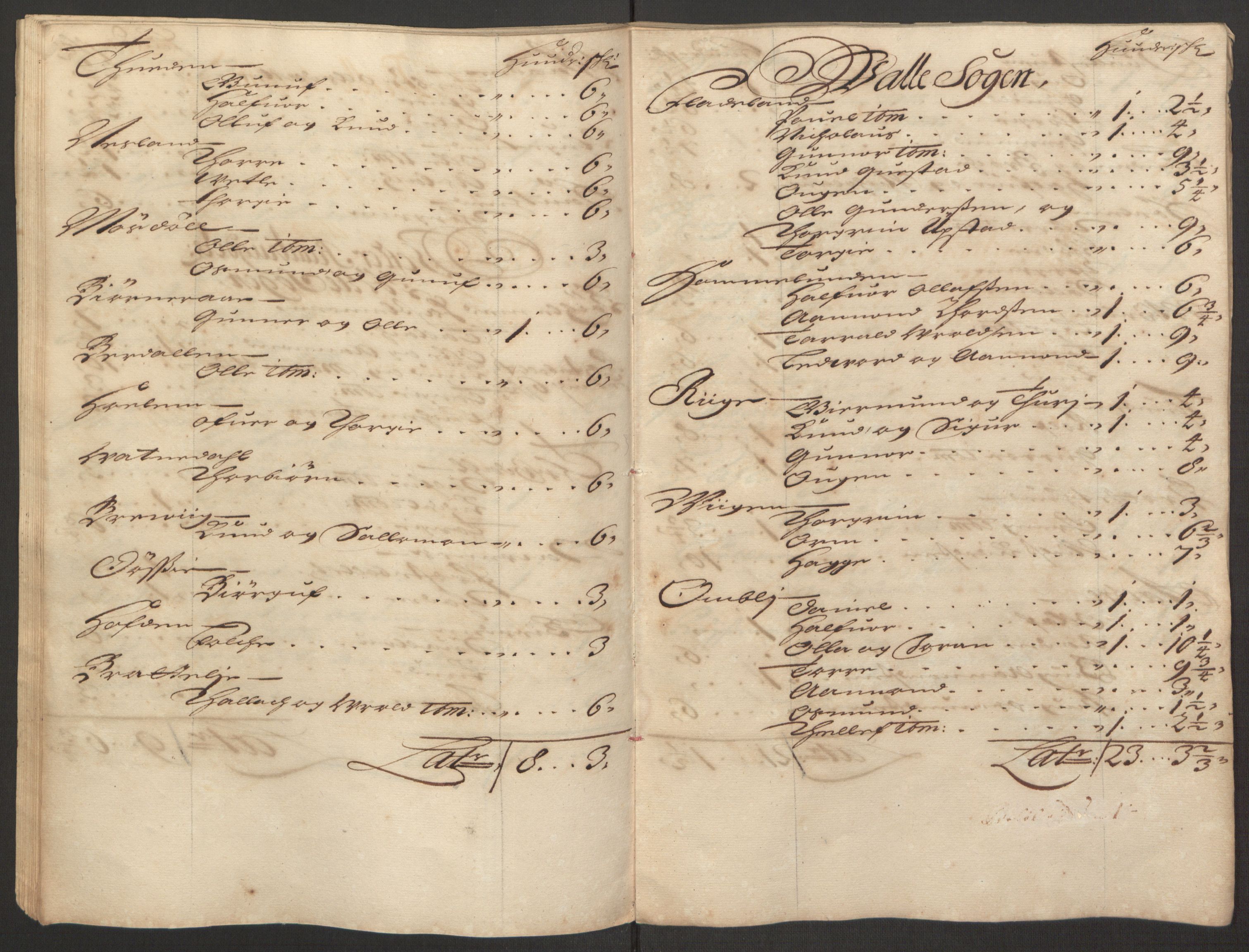 Rentekammeret inntil 1814, Reviderte regnskaper, Fogderegnskap, AV/RA-EA-4092/R40/L2444: Fogderegnskap Råbyggelag, 1693-1696, p. 147