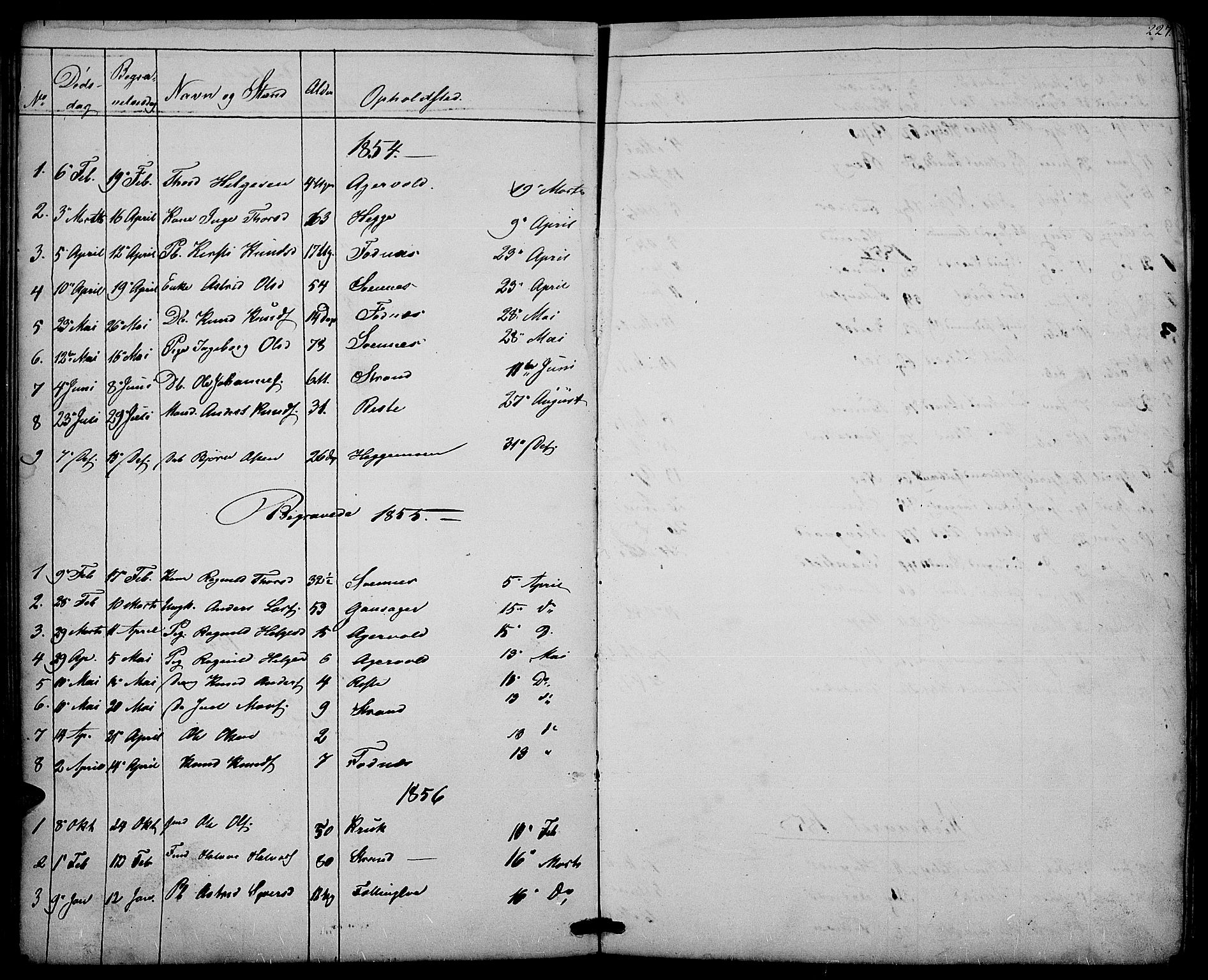 Nord-Aurdal prestekontor, SAH/PREST-132/H/Ha/Hab/L0003: Parish register (copy) no. 3, 1842-1882, p. 227