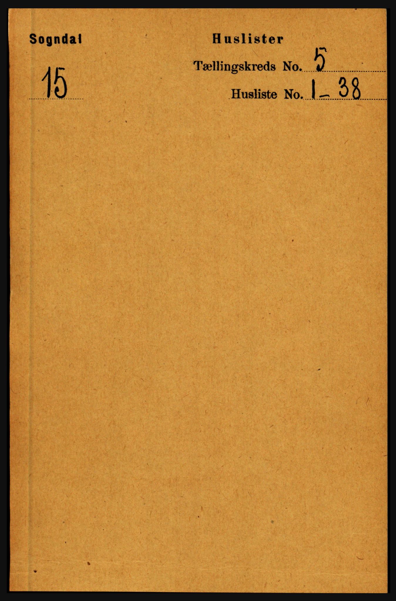 RA, 1891 census for 1420 Sogndal, 1891, p. 2262