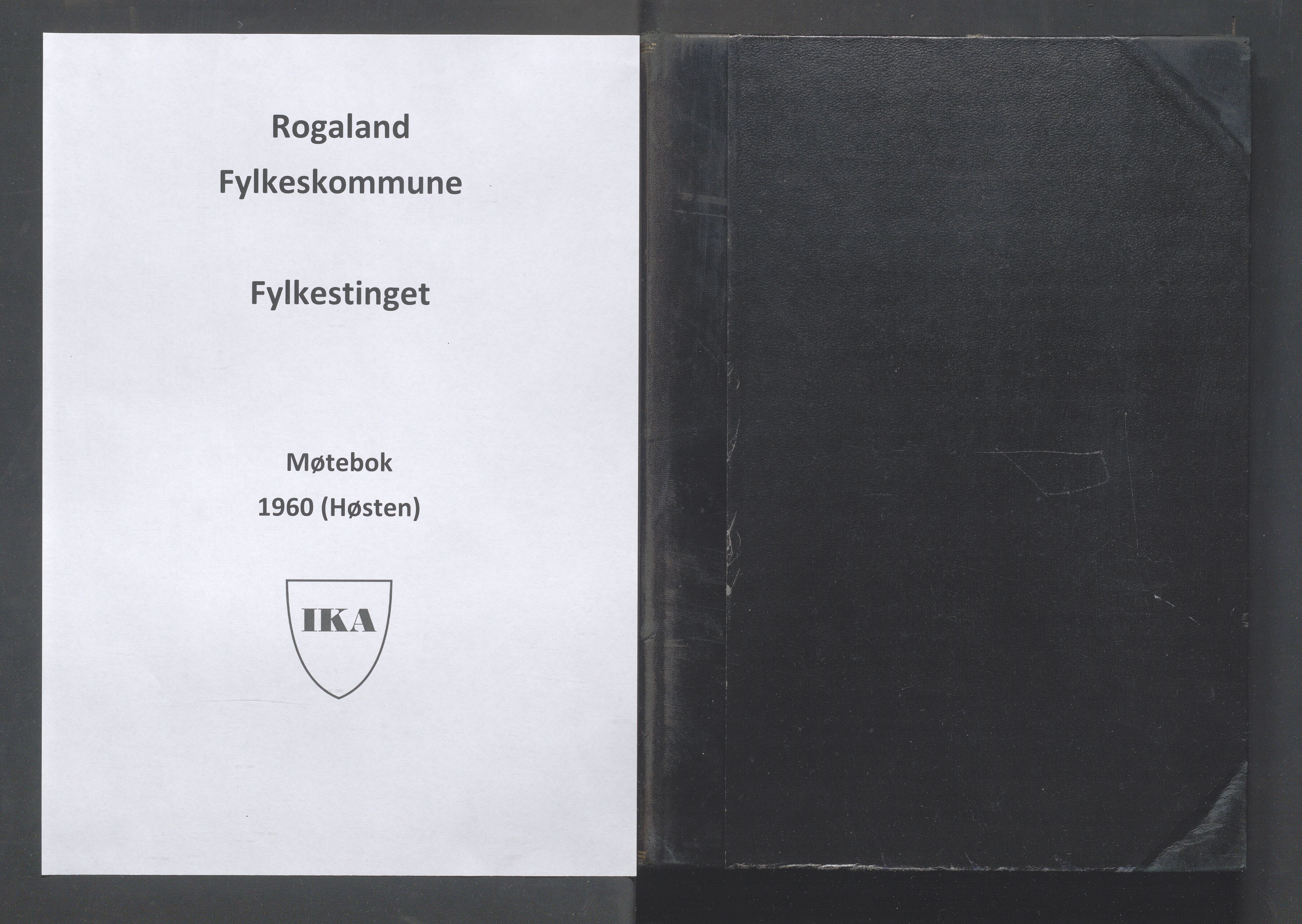 Rogaland fylkeskommune - Fylkesrådmannen , IKAR/A-900/A/Aa/Aaa/L0080: Møtebok , 1960