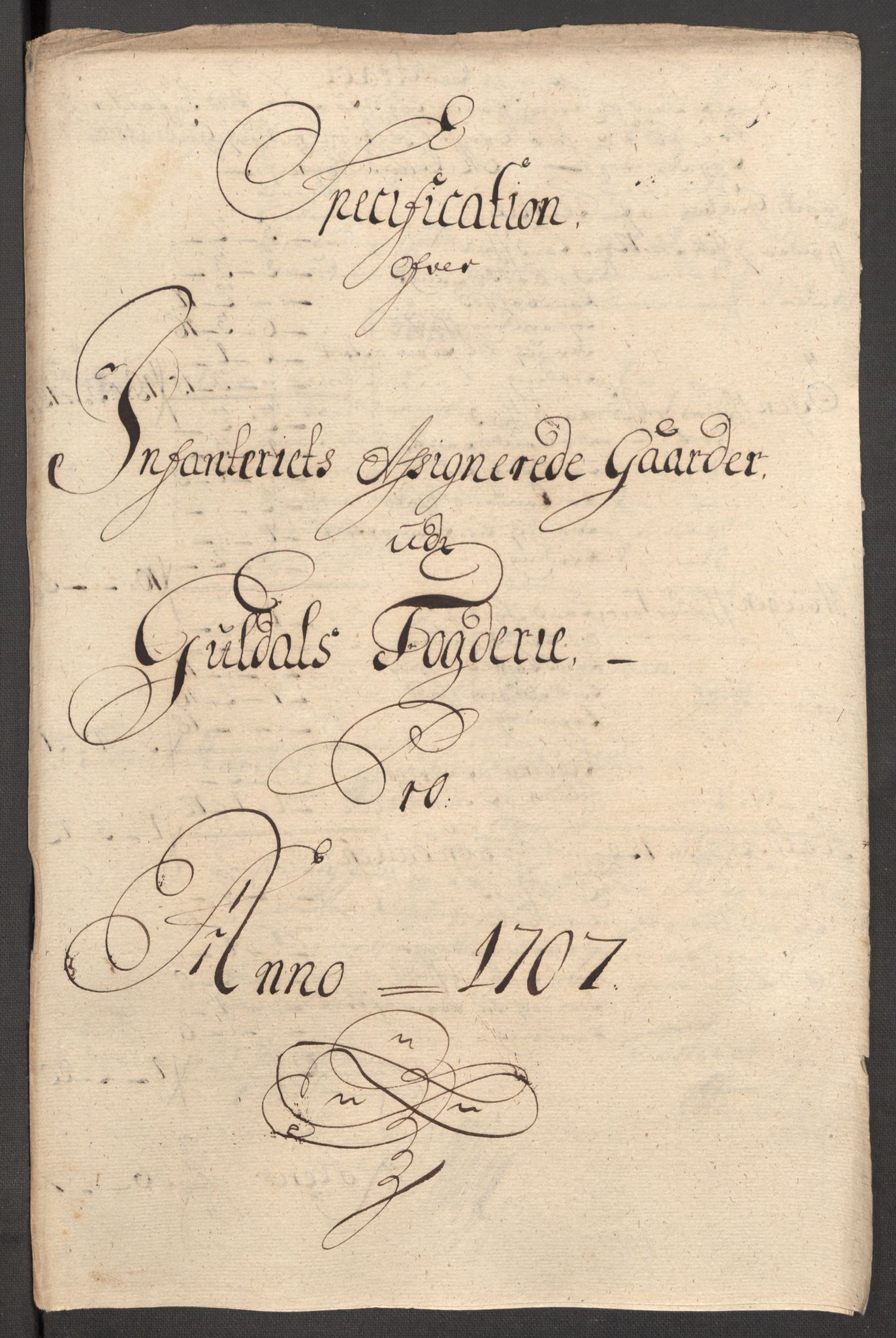Rentekammeret inntil 1814, Reviderte regnskaper, Fogderegnskap, RA/EA-4092/R60/L3957: Fogderegnskap Orkdal og Gauldal, 1707, p. 358