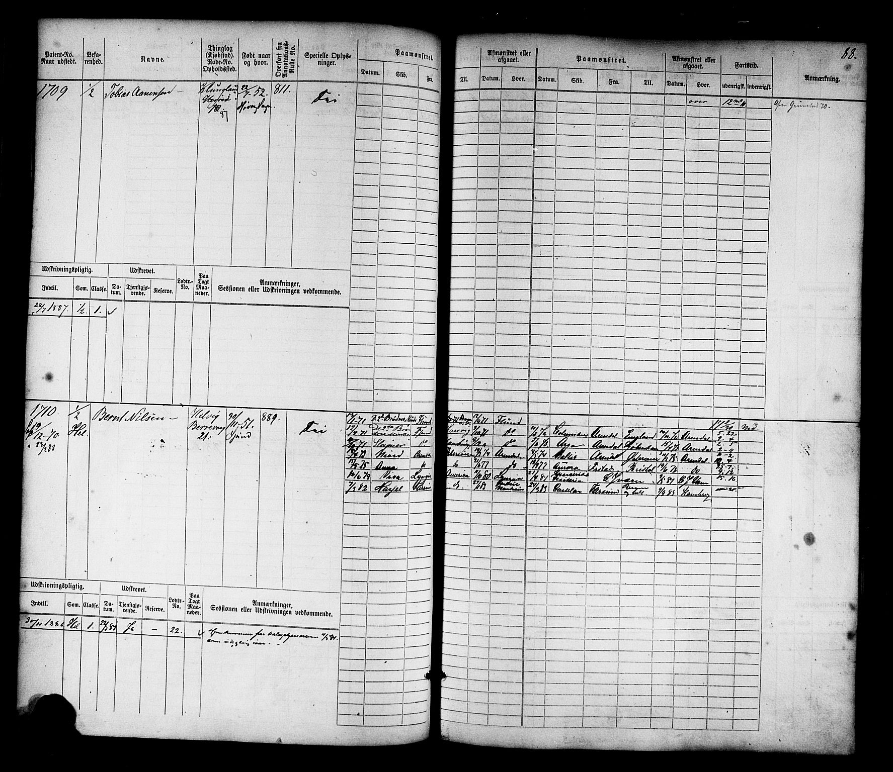 Farsund mønstringskrets, AV/SAK-2031-0017/F/Fb/L0017: Hovedrulle nr 1537-2300, Z-9, 1868-1904, p. 90