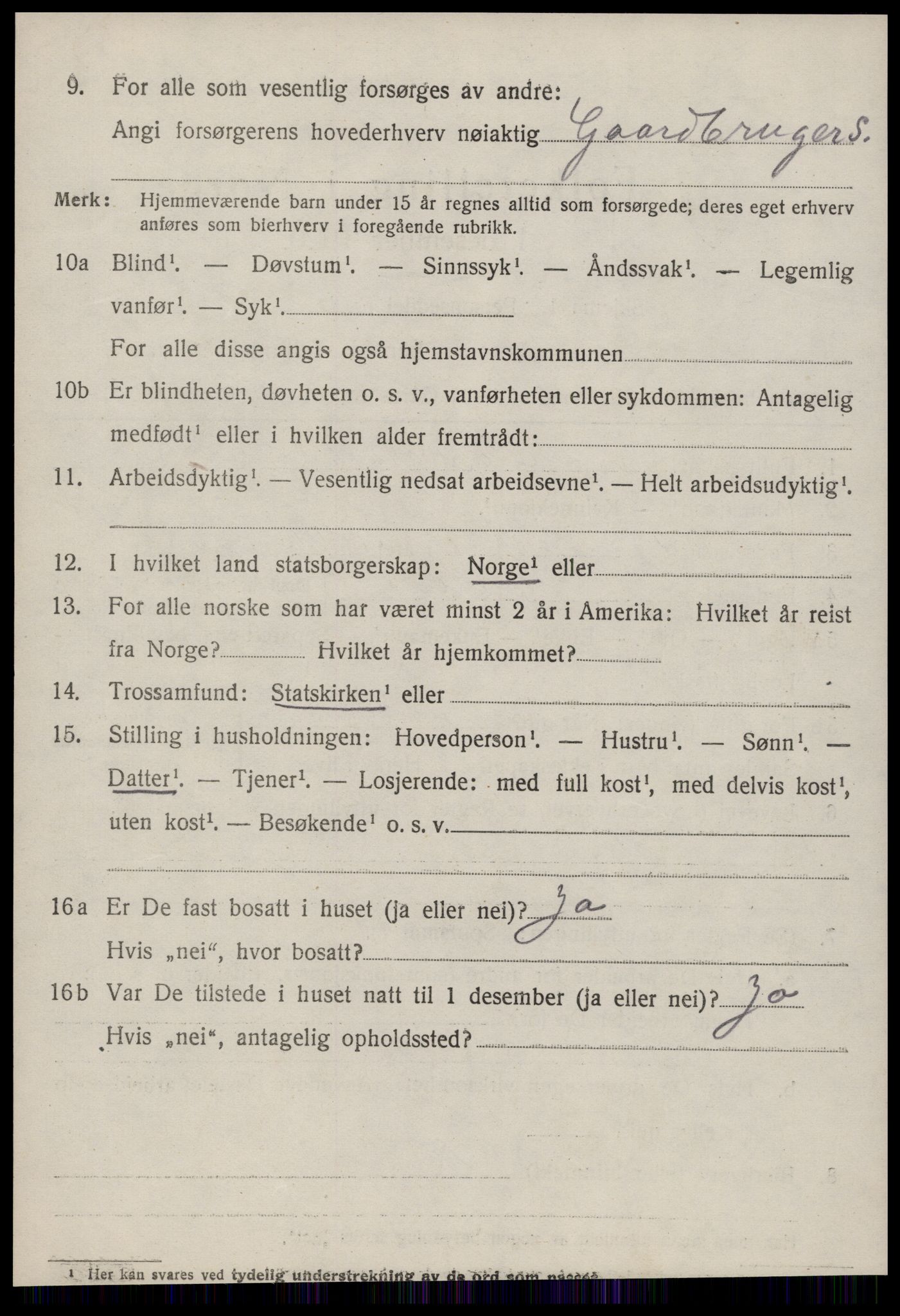 SAT, 1920 census for Aure, 1920, p. 933