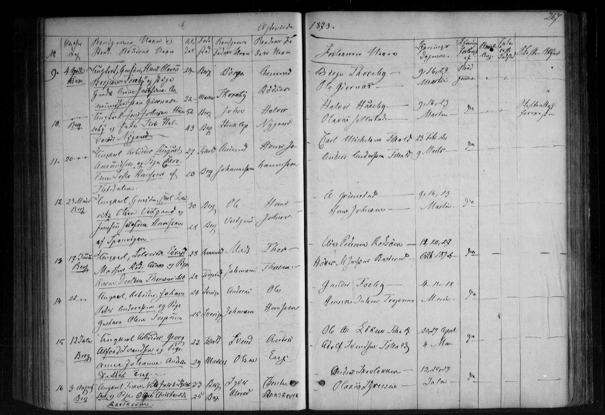 Berg prestekontor Kirkebøker, AV/SAO-A-10902/F/Fa/L0005: Parish register (official) no. I 5, 1861-1877, p. 267