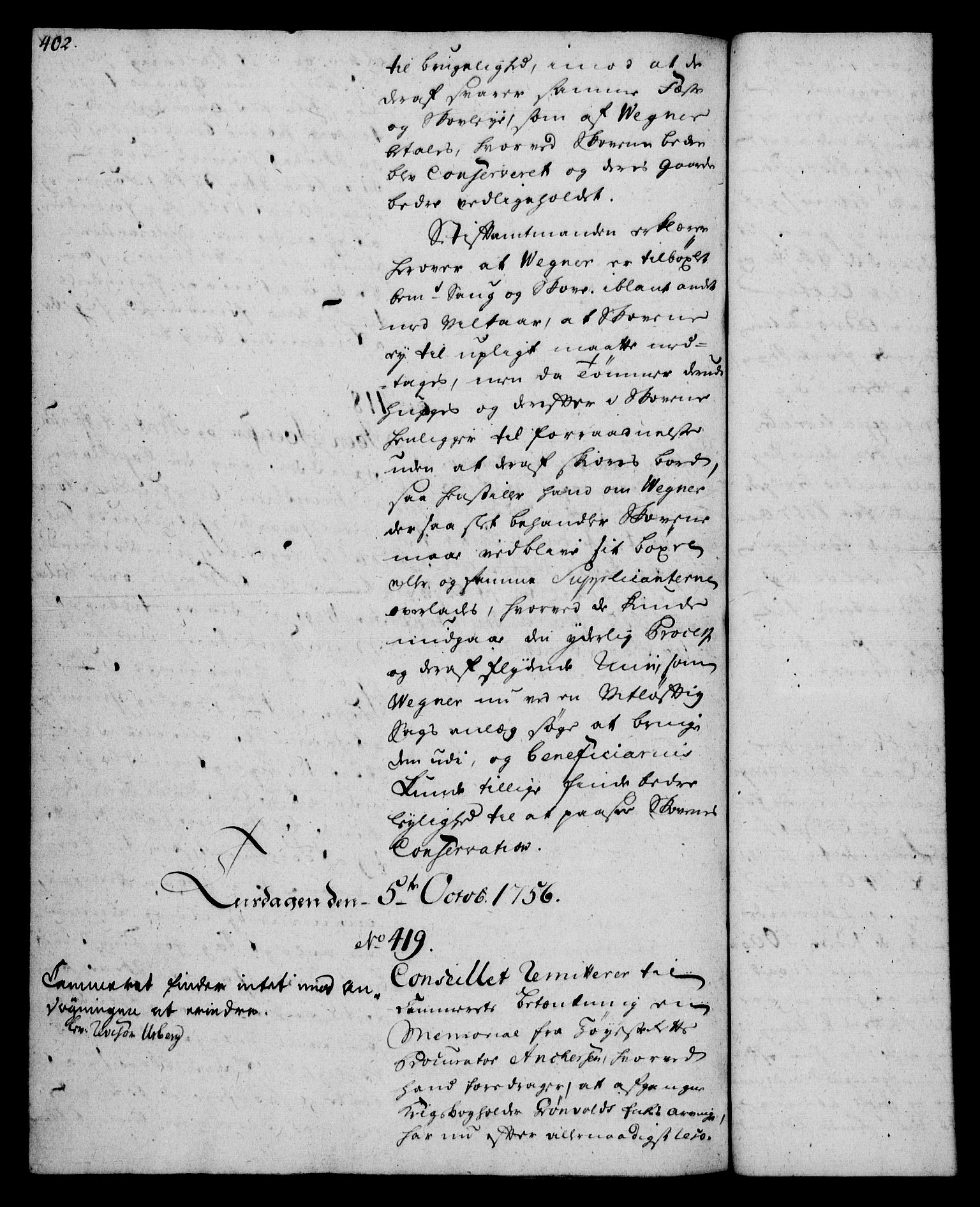 Rentekammeret, Kammerkanselliet, AV/RA-EA-3111/G/Gh/Gha/L0033: Norsk ekstraktmemorialprotokoll (merket RK 53.78), 1755-1756, p. 402