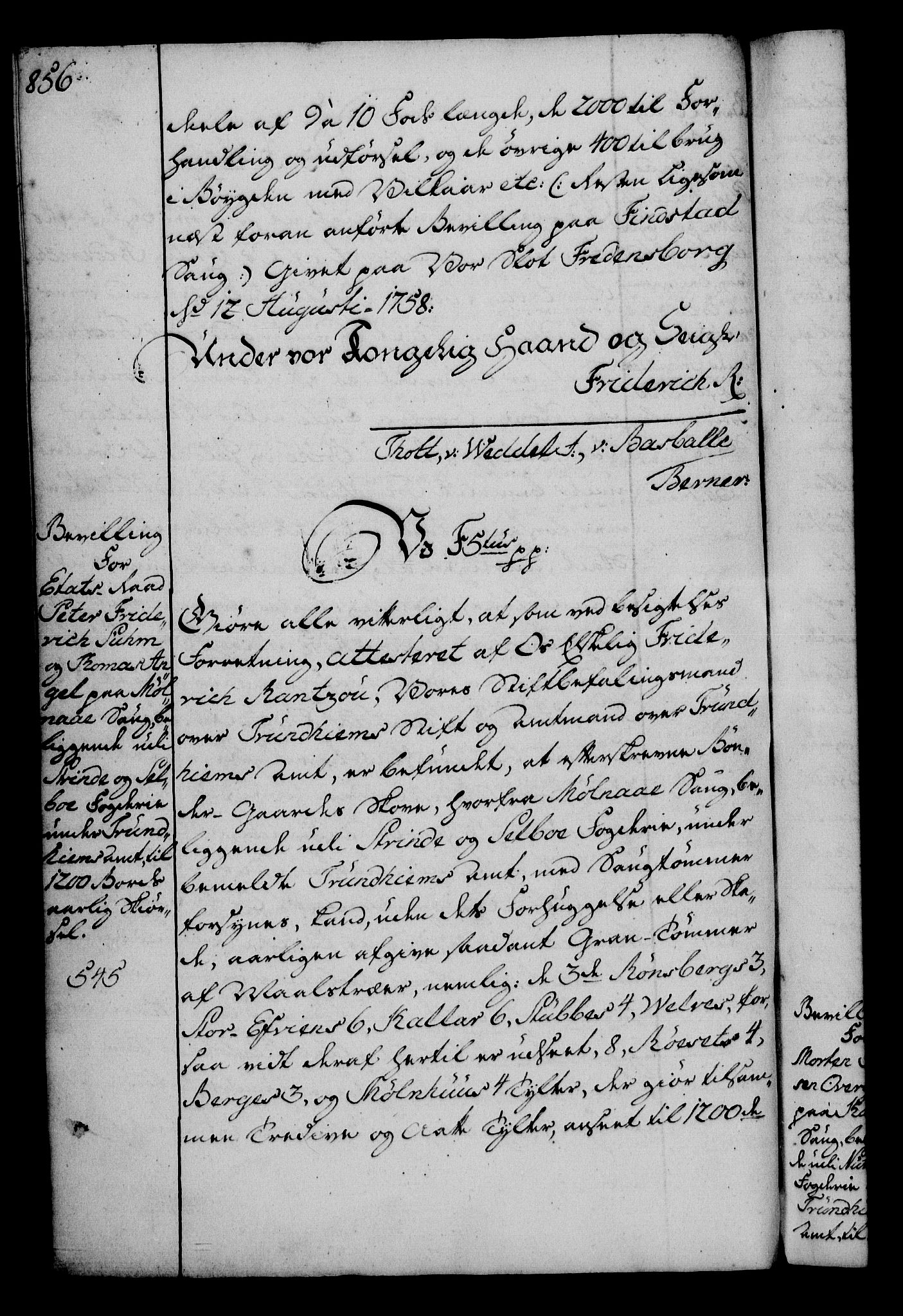 Rentekammeret, Kammerkanselliet, AV/RA-EA-3111/G/Gg/Gga/L0006: Norsk ekspedisjonsprotokoll med register (merket RK 53.6), 1749-1759, p. 856