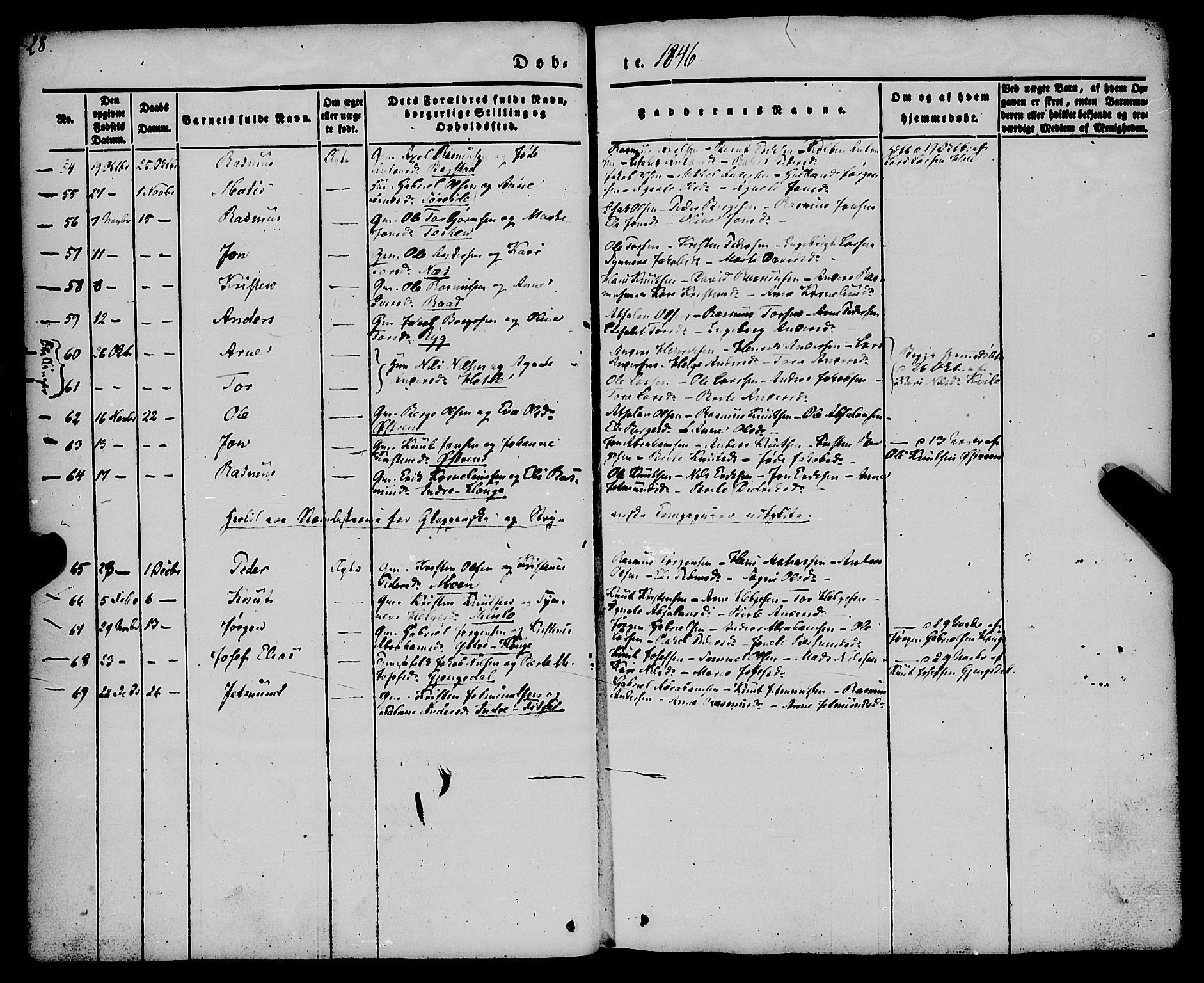 Gloppen sokneprestembete, AV/SAB-A-80101/H/Haa/Haaa/L0008: Parish register (official) no. A 8, 1837-1855, p. 28