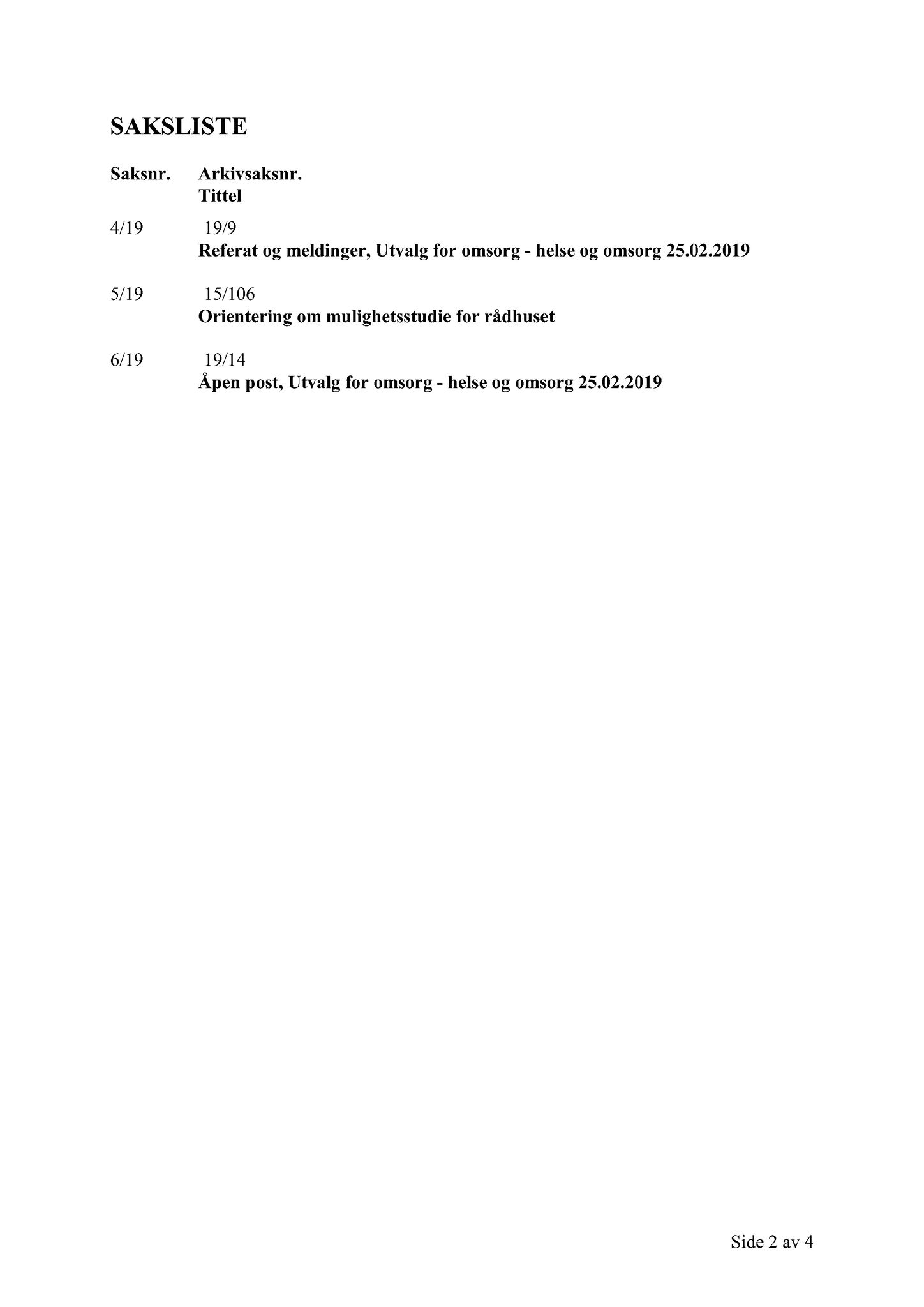 Klæbu Kommune, TRKO/KK/05-UOm/L010: Utvalg for omsorg - Møtedokumenter, 2019, p. 37