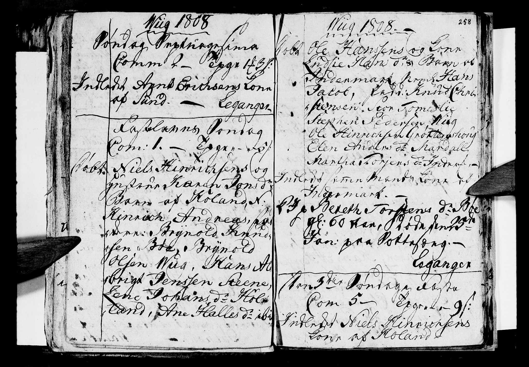 Ministerialprotokoller, klokkerbøker og fødselsregistre - Nordland, AV/SAT-A-1459/812/L0184: Parish register (copy) no. 812C02, 1793-1809, p. 258