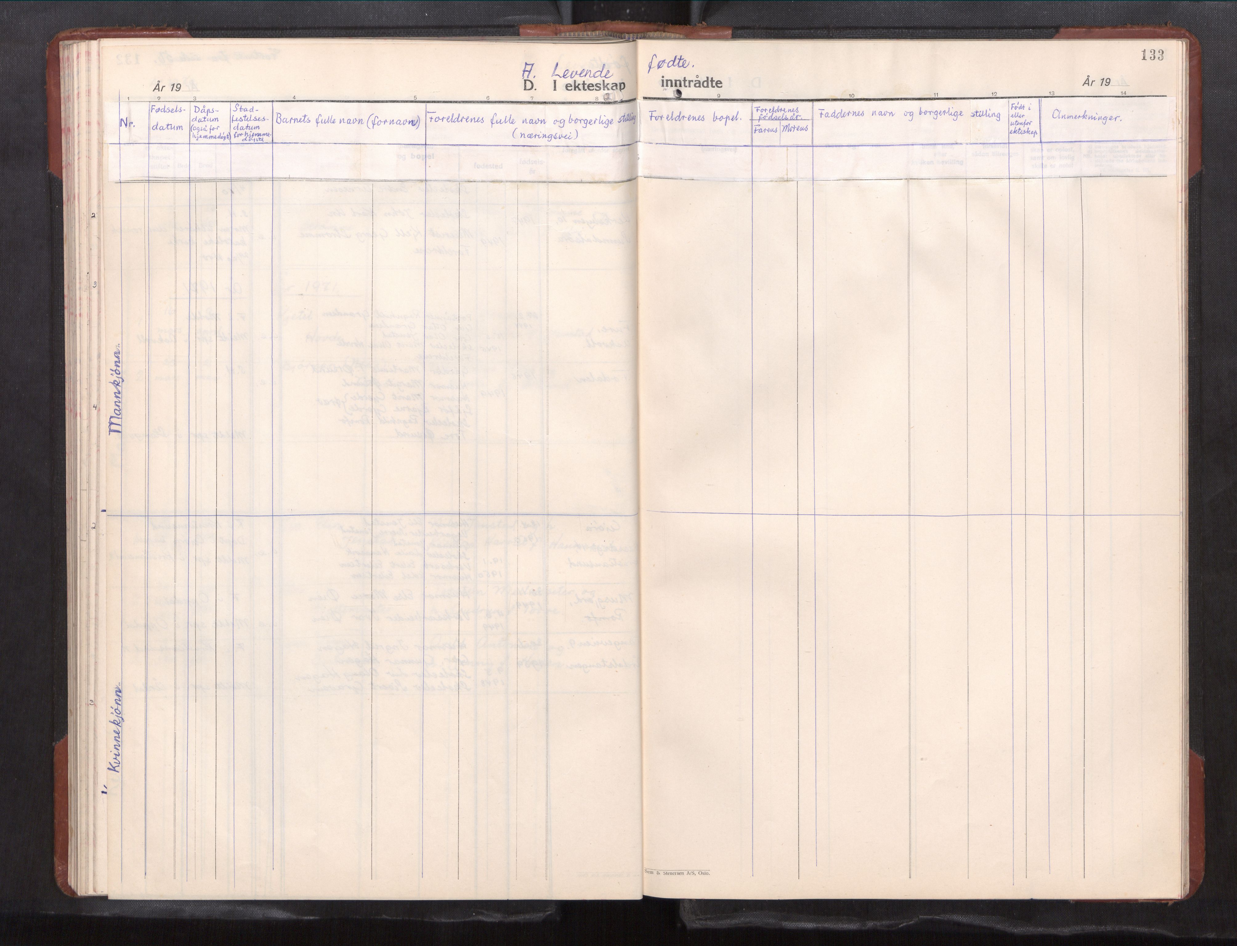 Ministerialprotokoller, klokkerbøker og fødselsregistre - Møre og Romsdal, AV/SAT-A-1454/591/L1021: Parish register (copy) no. 591---, 1930-1971, p. 133