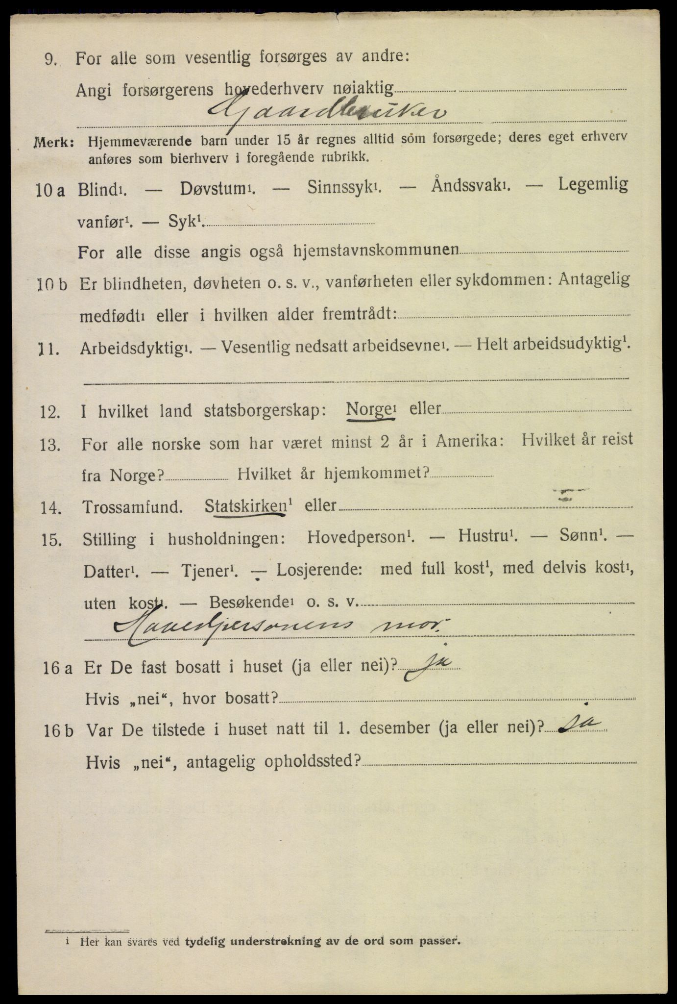 SAH, 1920 census for Brandval, 1920, p. 8045