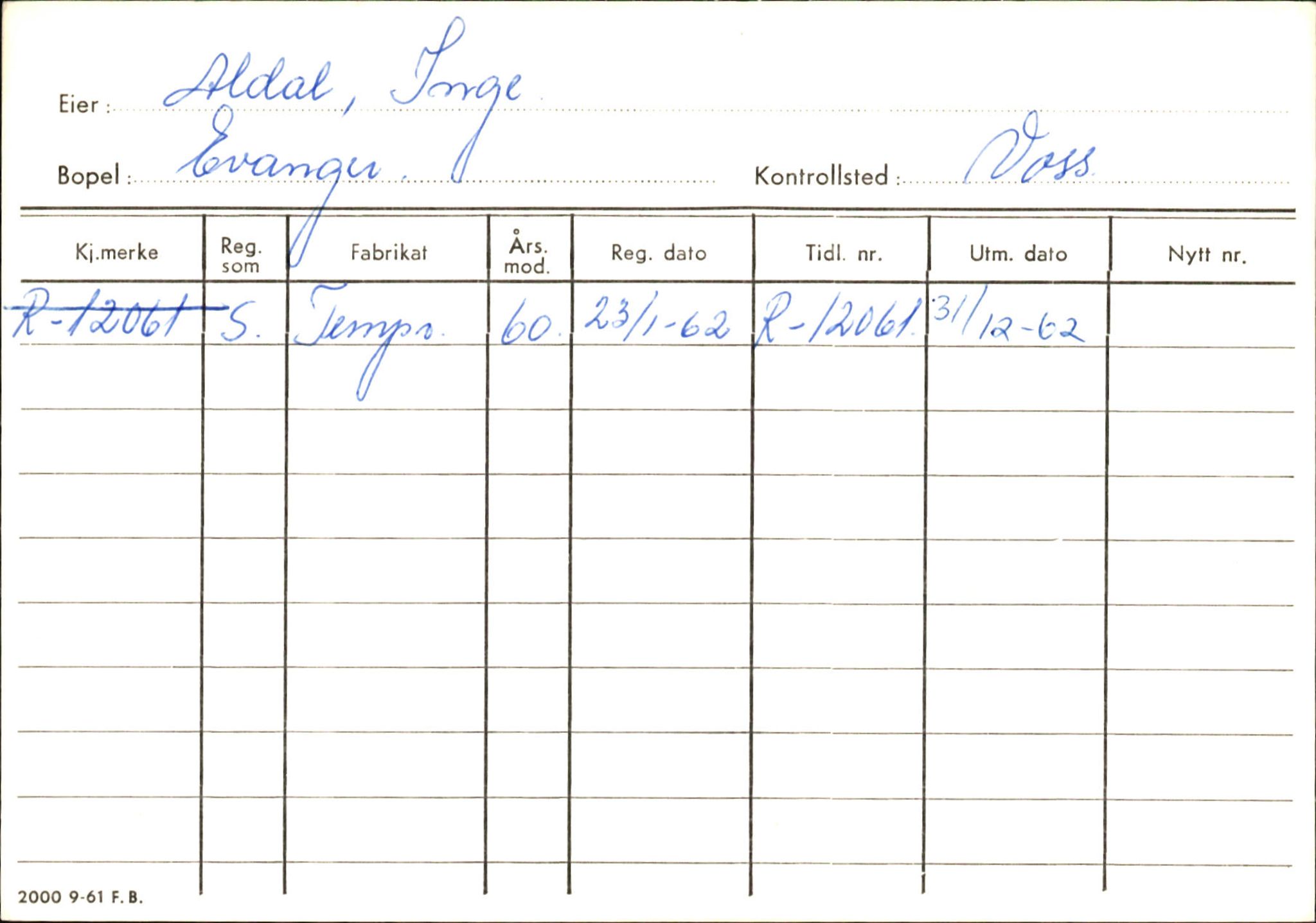 Statens vegvesen, Hordaland vegkontor, AV/SAB-A-5201/2/Ha/L0001: R-eierkort A, 1920-1971, p. 311