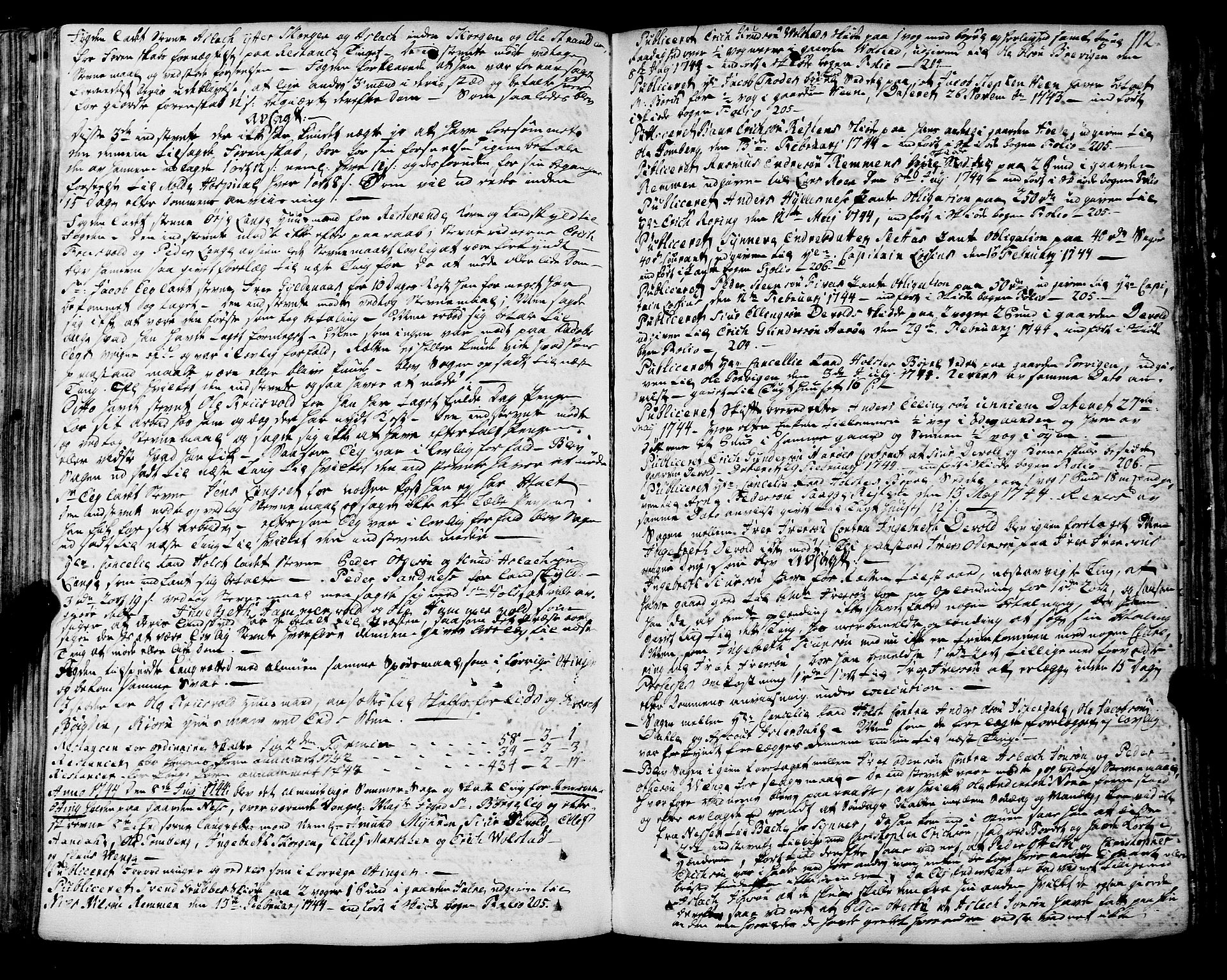 Romsdal sorenskriveri, SAT/A-4149/1/1/1A/L0012: Tingbok, 1740-1749, p. 111b-112a