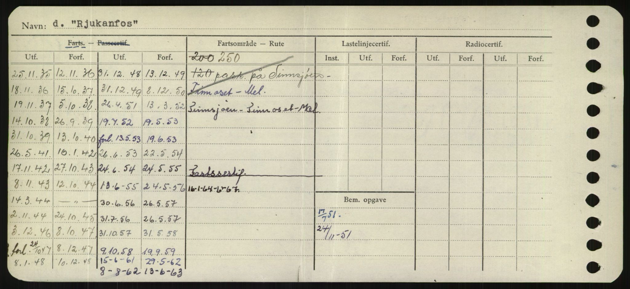 Sjøfartsdirektoratet med forløpere, Skipsmålingen, RA/S-1627/H/Hd/L0031: Fartøy, Rju-Sam, p. 2