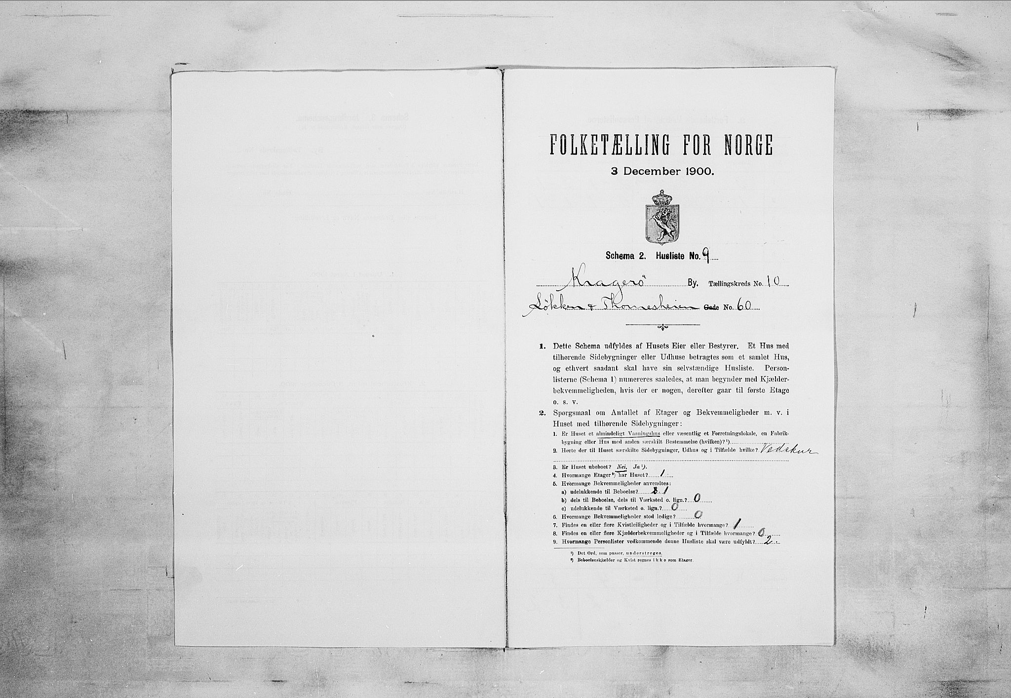 SAKO, 1900 census for Kragerø, 1900, p. 1247