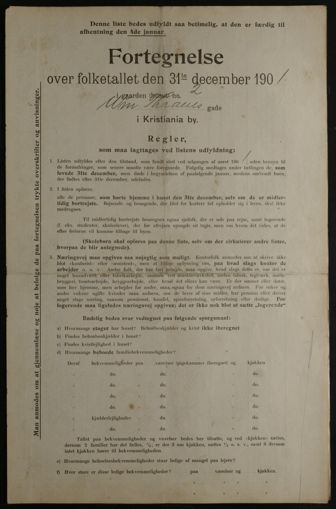 OBA, Municipal Census 1901 for Kristiania, 1901, p. 19428