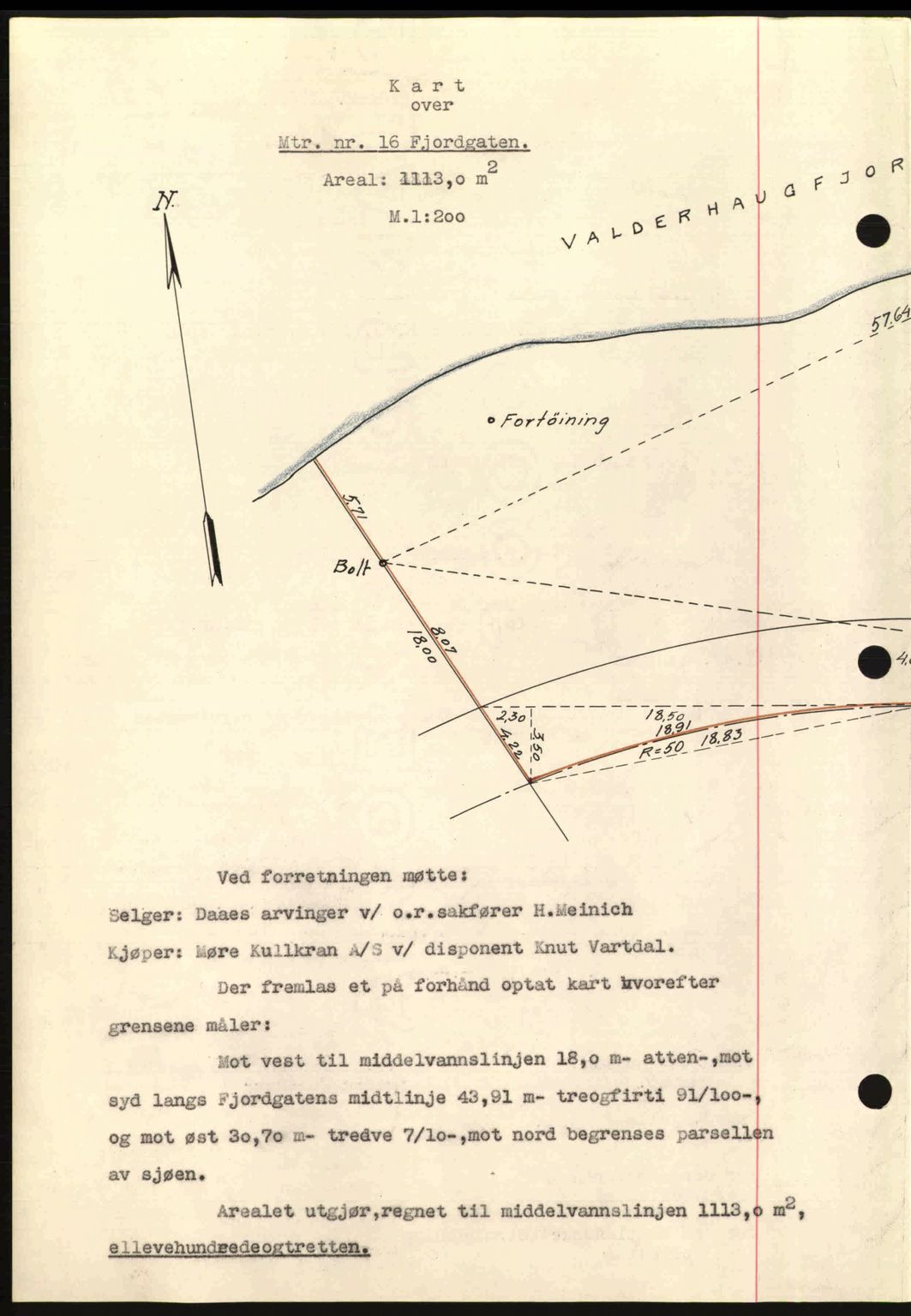 Ålesund byfogd, AV/SAT-A-4384: Mortgage book no. 34 I, 1936-1938, Diary no: : 164/1937