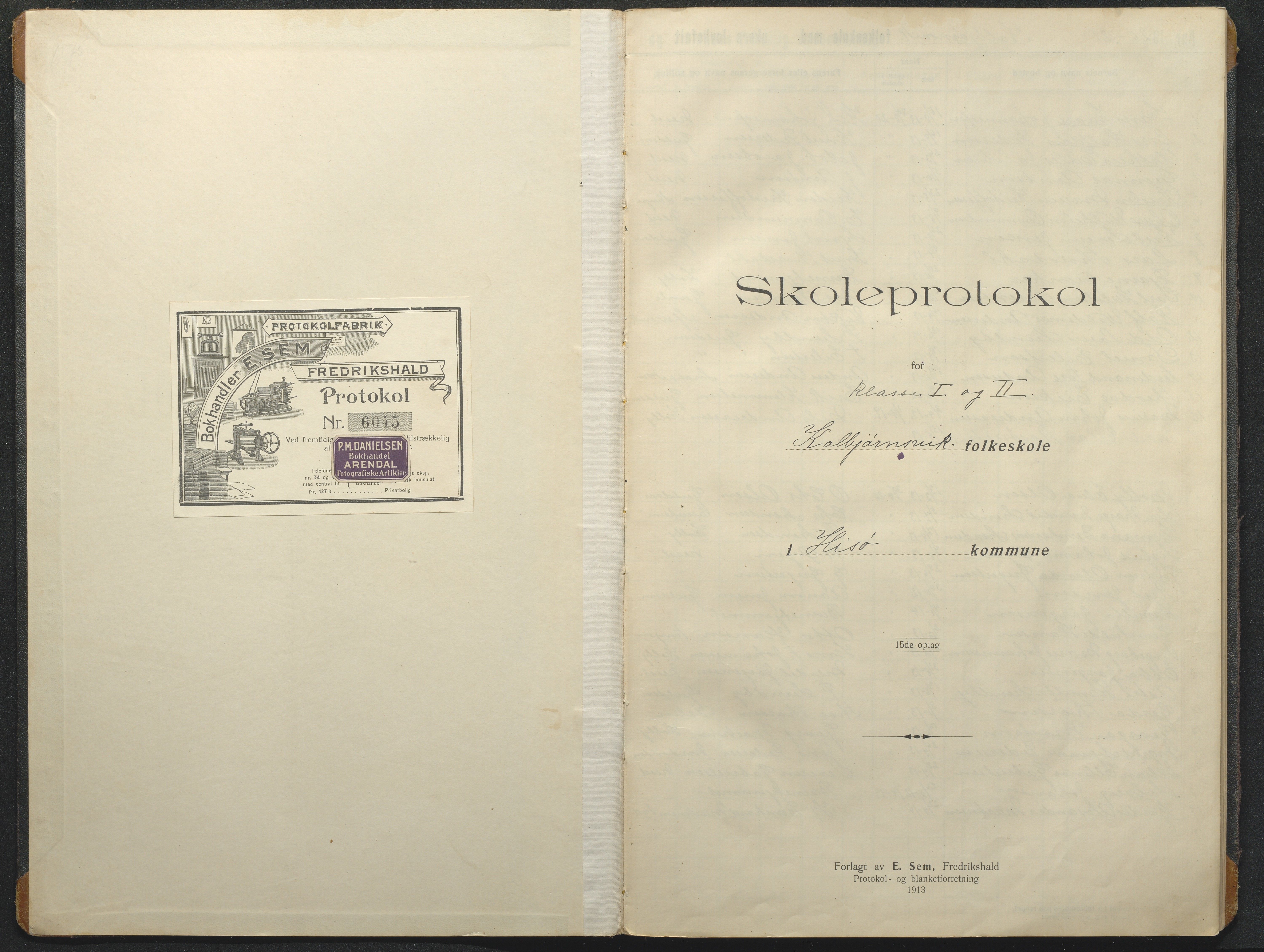 Hisøy kommune frem til 1991, AAKS/KA0922-PK/32/L0020: Skoleprotokoll, 1920-1931