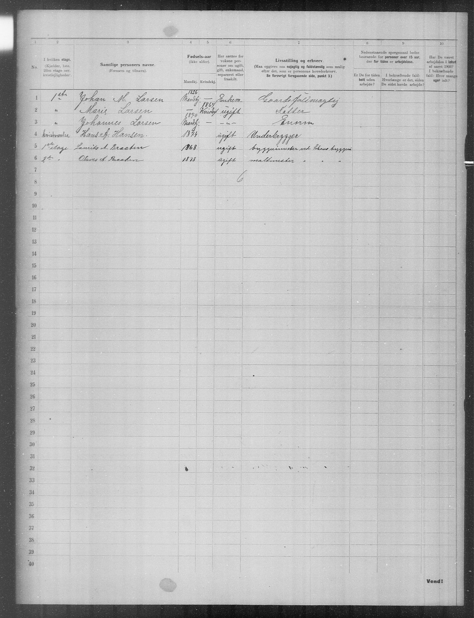 OBA, Municipal Census 1903 for Kristiania, 1903, p. 22371