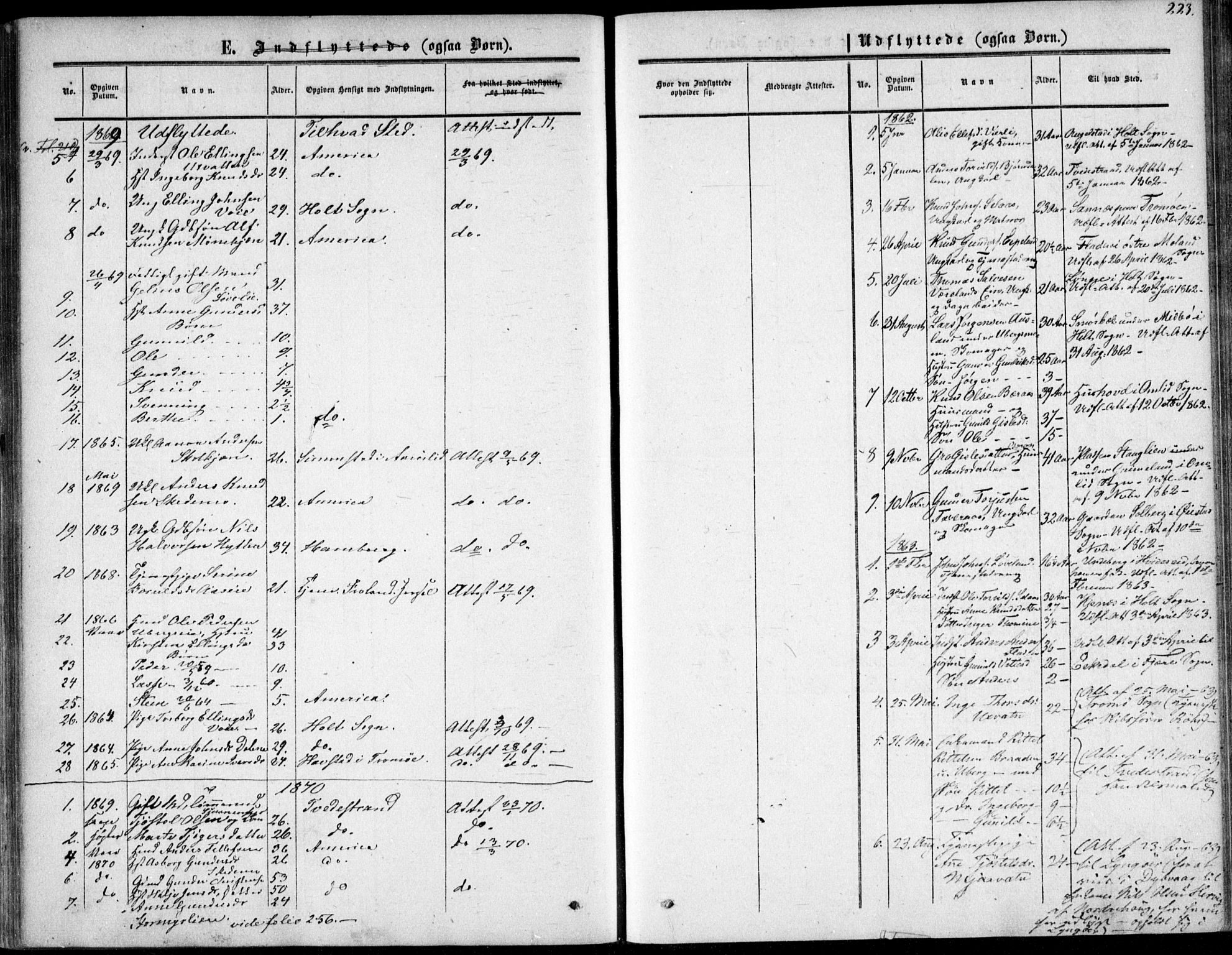 Gjerstad sokneprestkontor, AV/SAK-1111-0014/F/Fa/Fab/L0003: Parish register (official) no. A 3, 1853-1878, p. 223