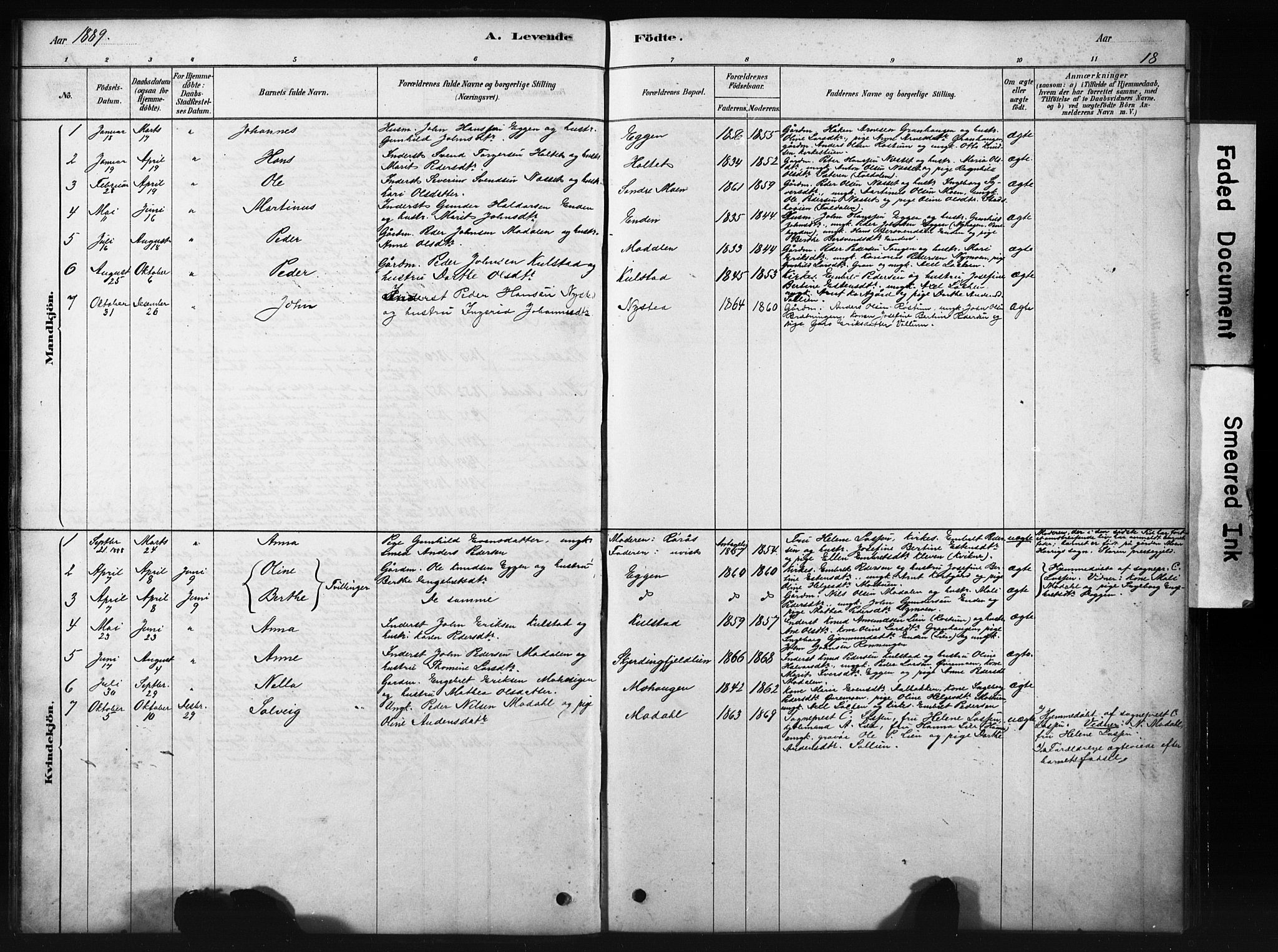 Sollia prestekontor, SAH/PREST-050/H/Ha/Hab/L0002: Parish register (copy) no. 2, 1880-1933, p. 18