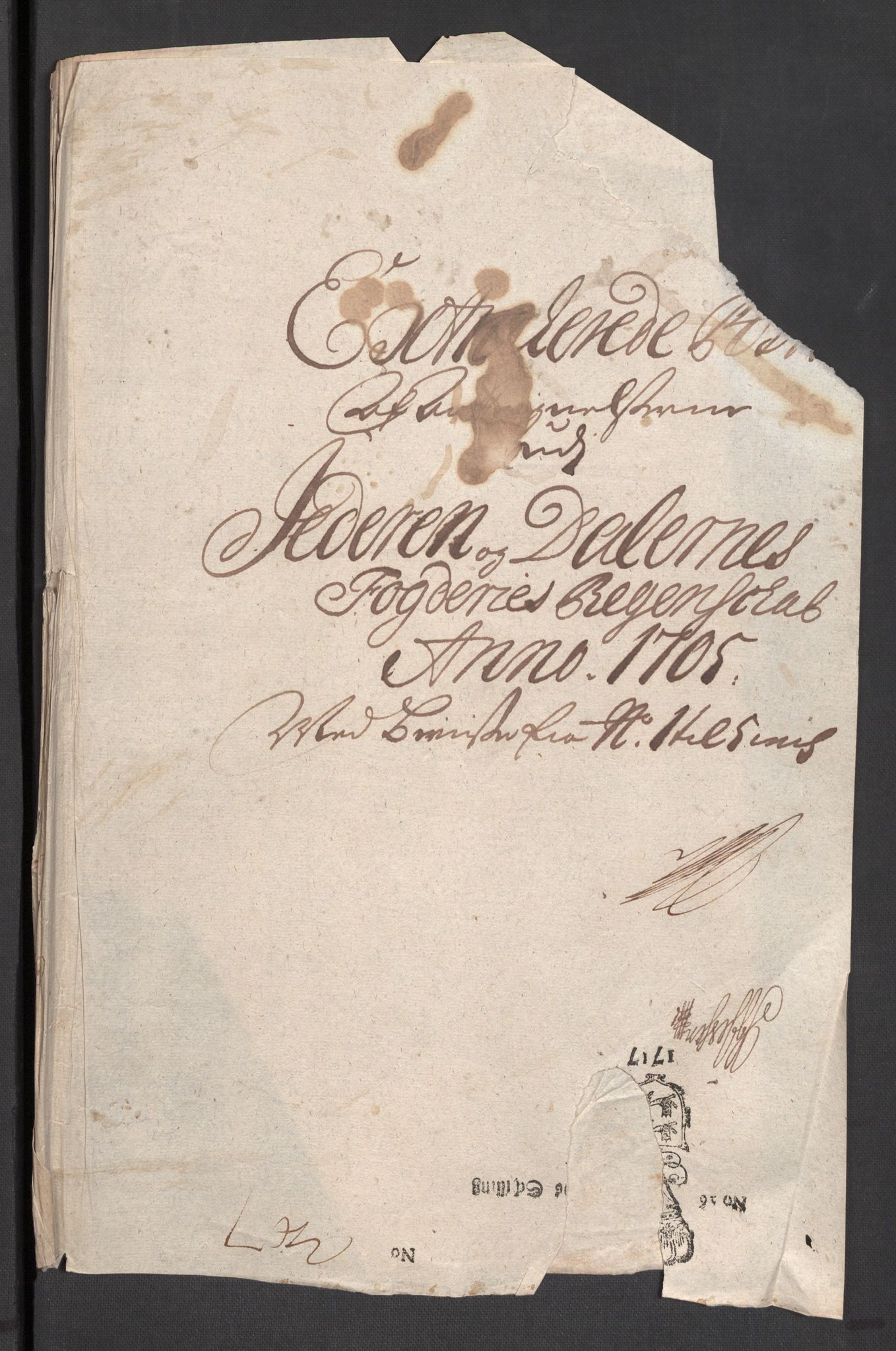 Rentekammeret inntil 1814, Reviderte regnskaper, Fogderegnskap, RA/EA-4092/R46/L2733: Fogderegnskap Jæren og Dalane, 1705-1708, p. 103