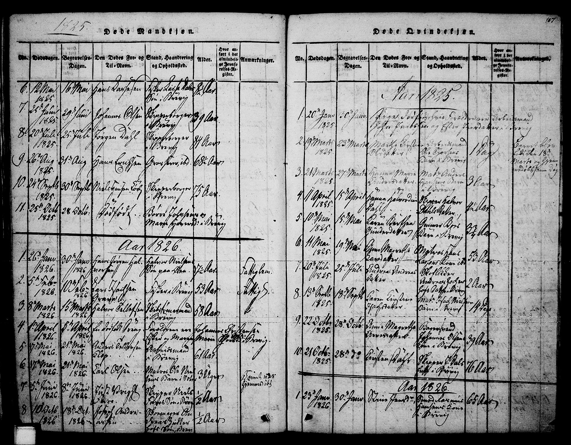 Brevik kirkebøker, AV/SAKO-A-255/F/Fa/L0004: Parish register (official) no. 4, 1814-1846, p. 107