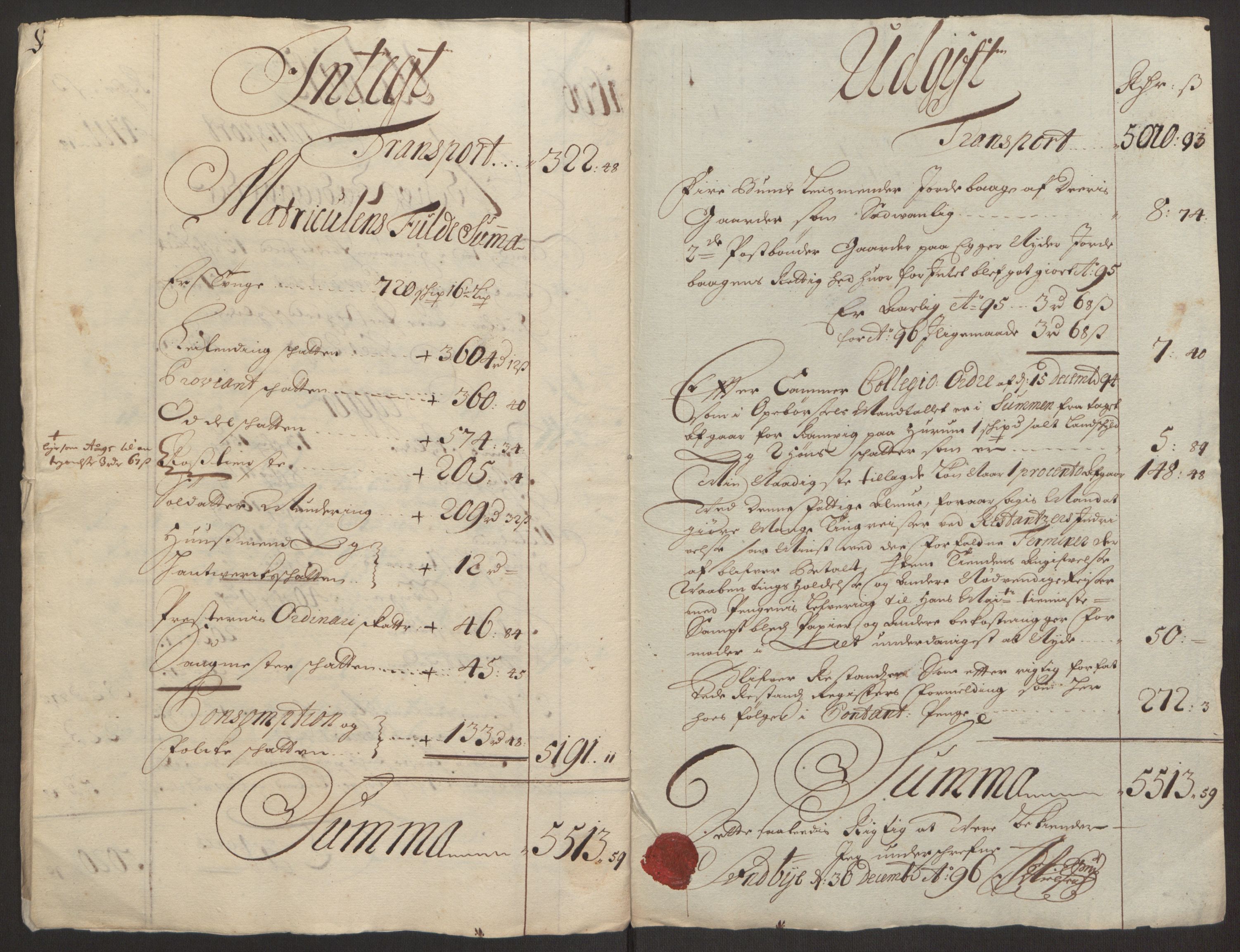 Rentekammeret inntil 1814, Reviderte regnskaper, Fogderegnskap, AV/RA-EA-4092/R30/L1694: Fogderegnskap Hurum, Røyken, Eiker og Lier, 1694-1696, p. 313