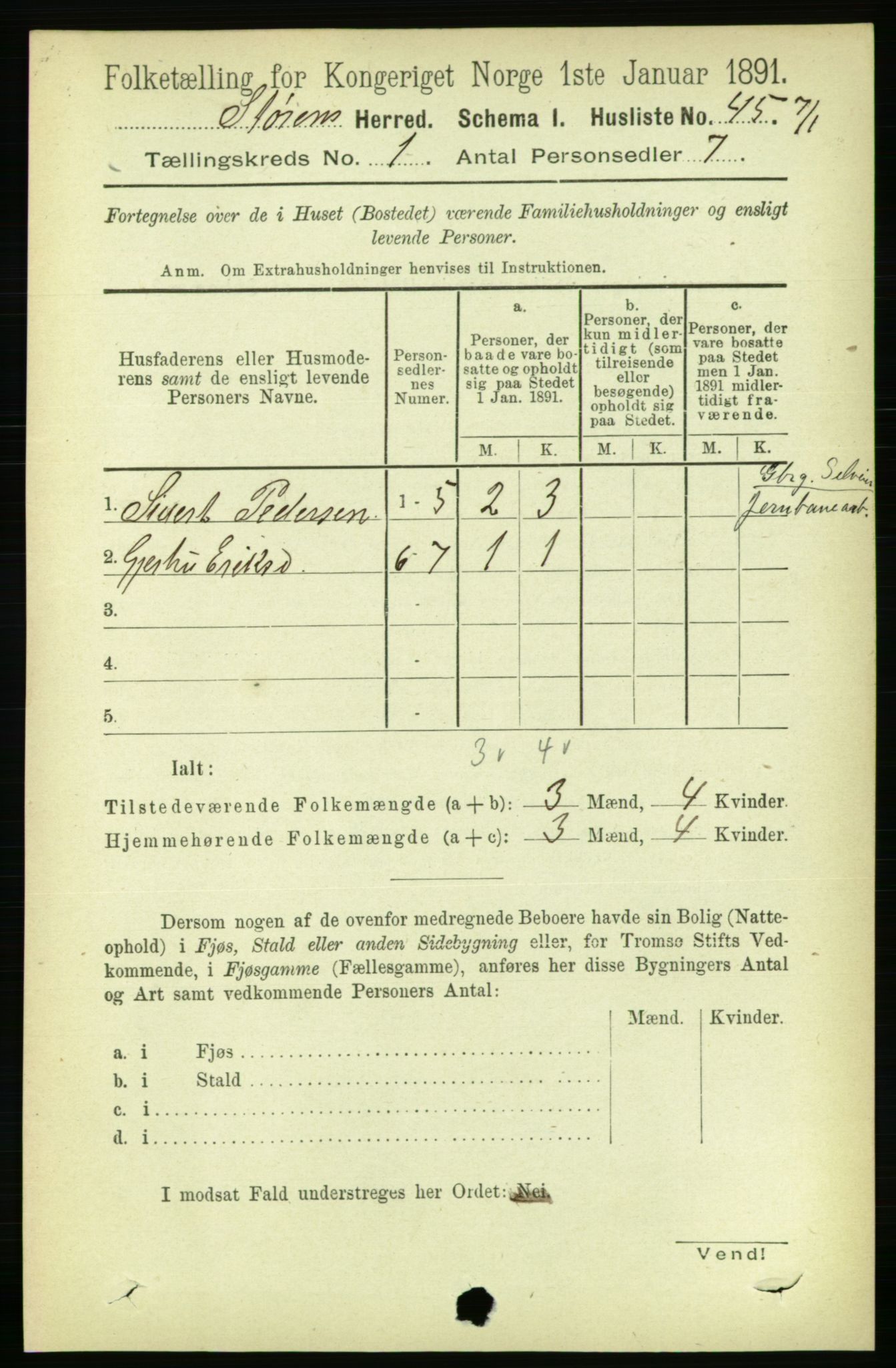 RA, 1891 census for 1648 Støren, 1891, p. 63