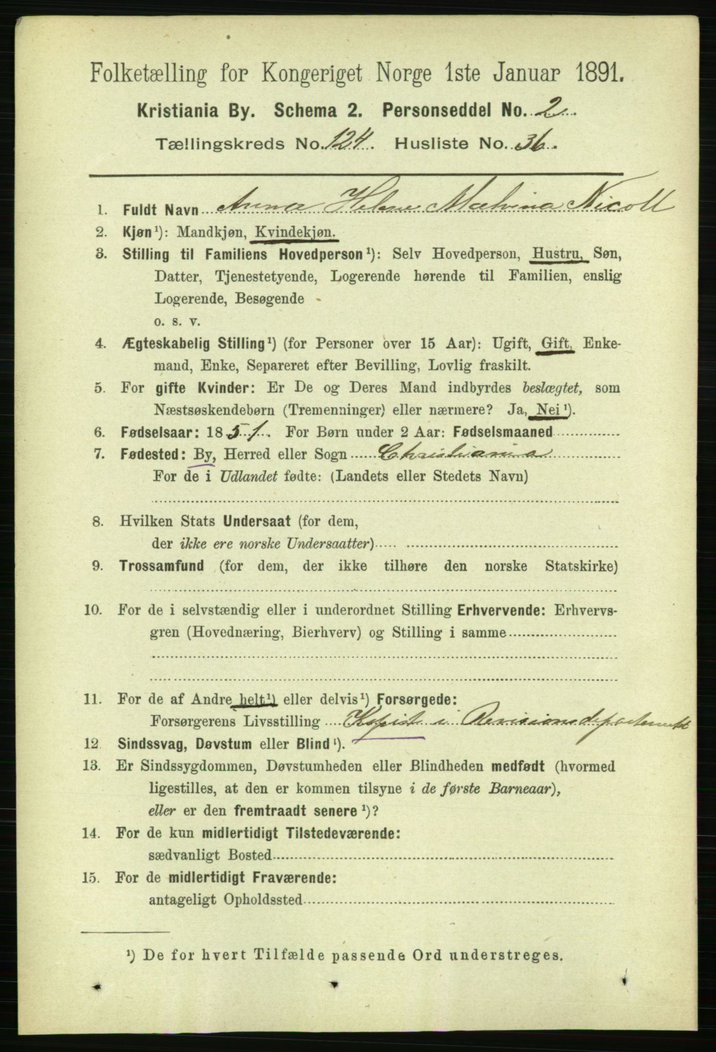 RA, 1891 census for 0301 Kristiania, 1891, p. 66139