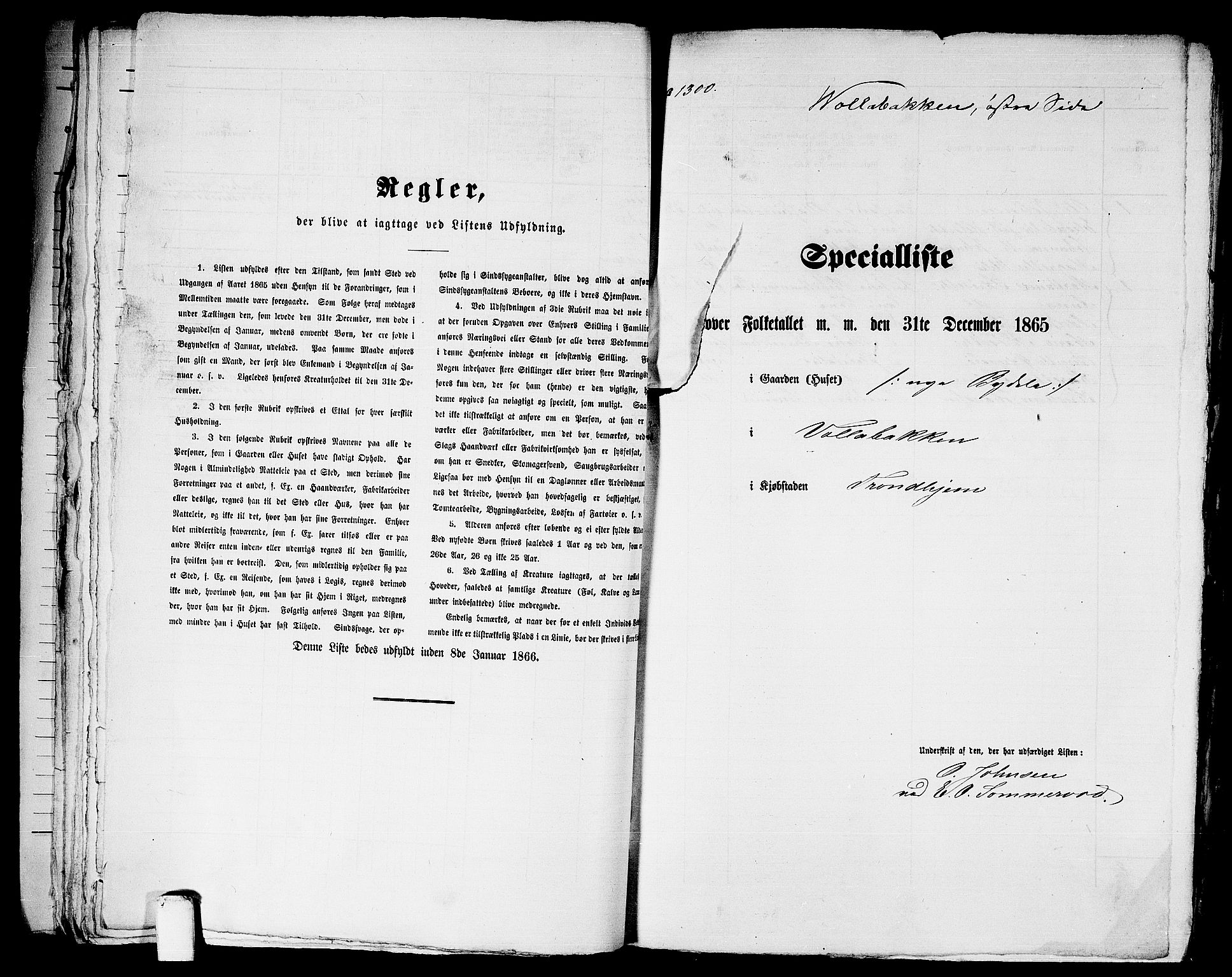 RA, 1865 census for Trondheim, 1865, p. 2699