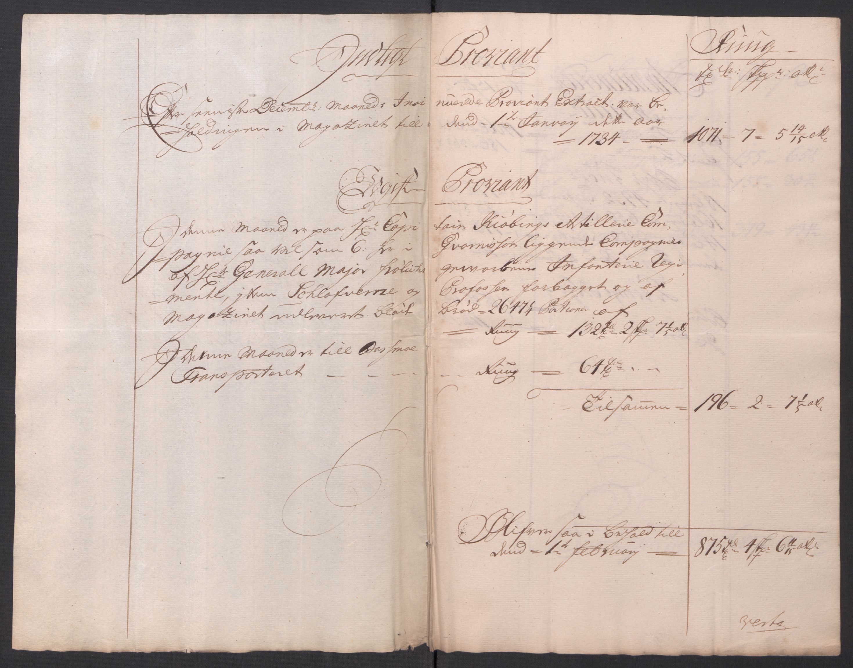 Kommanderende general (KG I) med Det norske krigsdirektorium, AV/RA-EA-5419/D/L0154: Fredriksten festning: Brev, inventarfortegnelser og regnskapsekstrakter, 1730-1739, p. 222