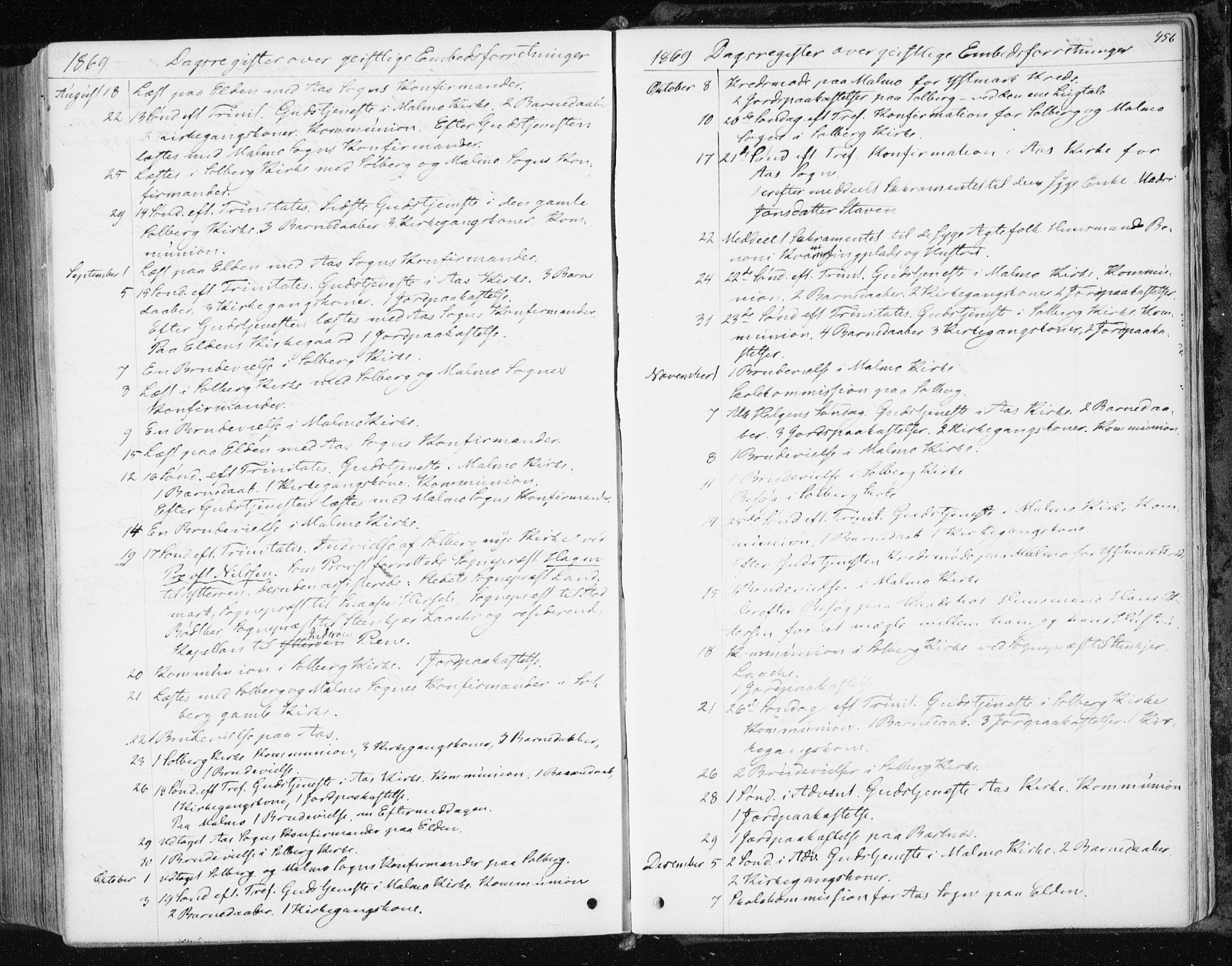 Ministerialprotokoller, klokkerbøker og fødselsregistre - Nord-Trøndelag, SAT/A-1458/741/L0394: Parish register (official) no. 741A08, 1864-1877, p. 456