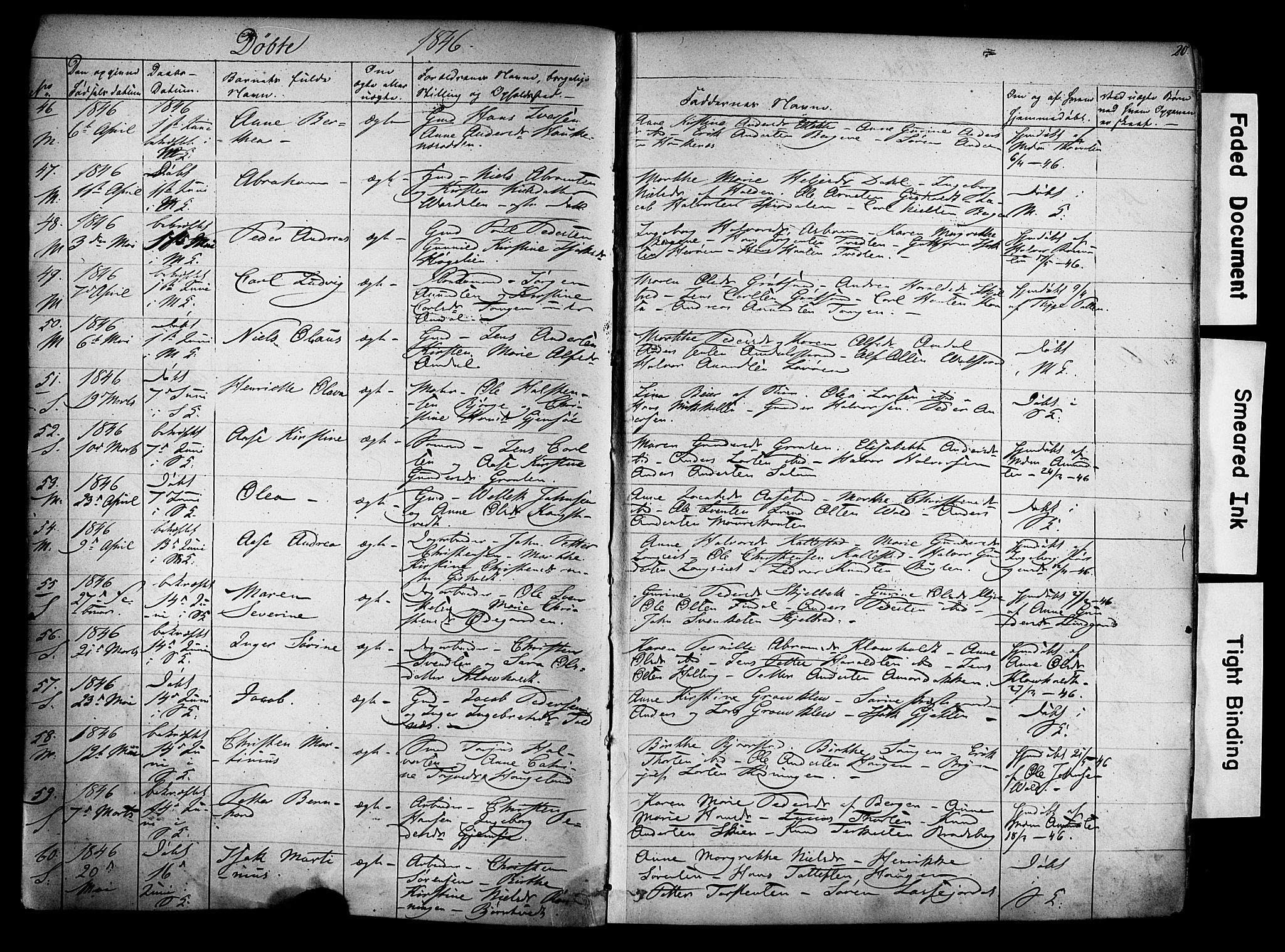 Solum kirkebøker, AV/SAKO-A-306/F/Fa/L0006: Parish register (official) no. I 6, 1844-1855, p. 20