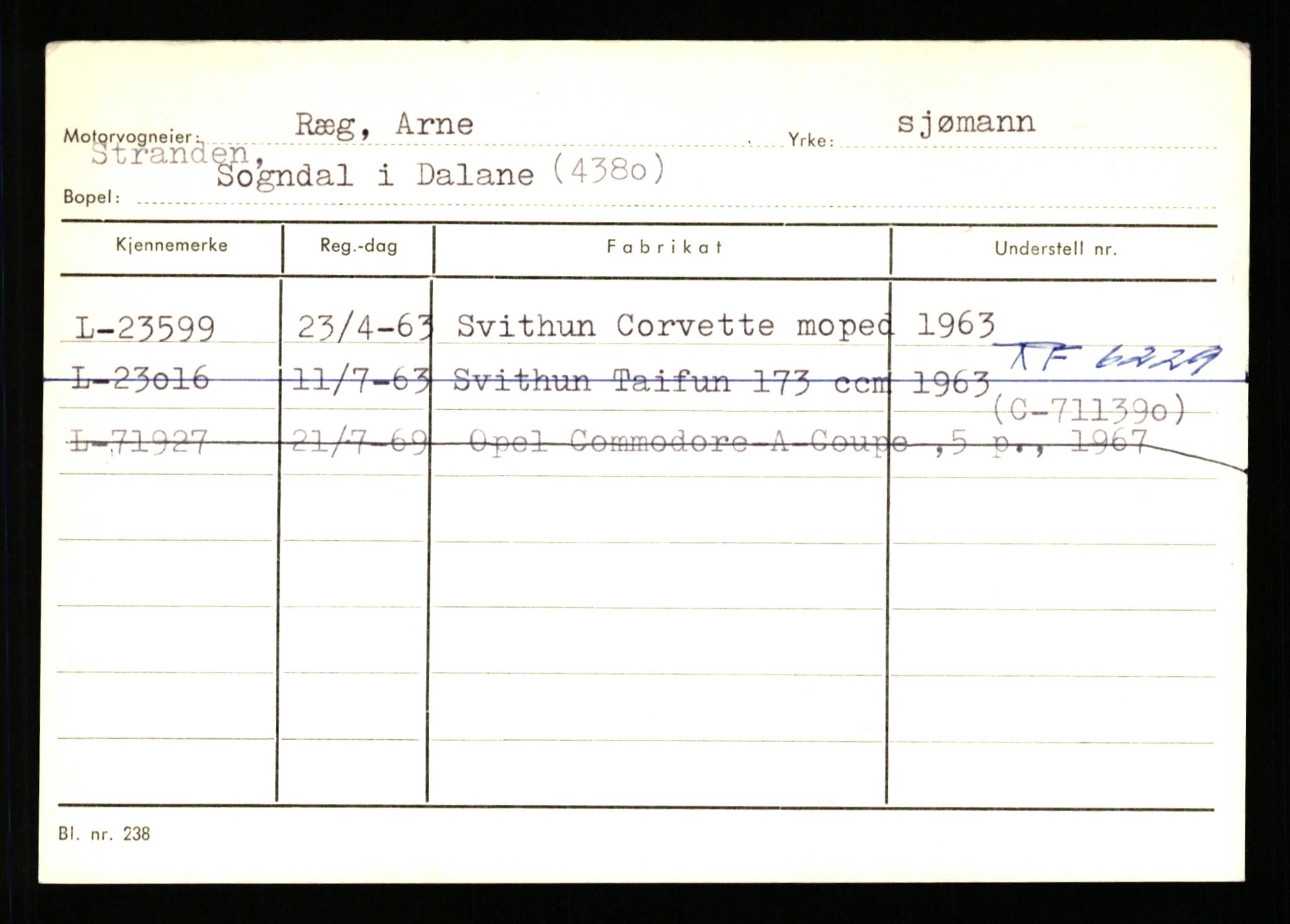 Stavanger trafikkstasjon, SAST/A-101942/0/H/L0031: Refve - Ræg, 1930-1971, p. 2938