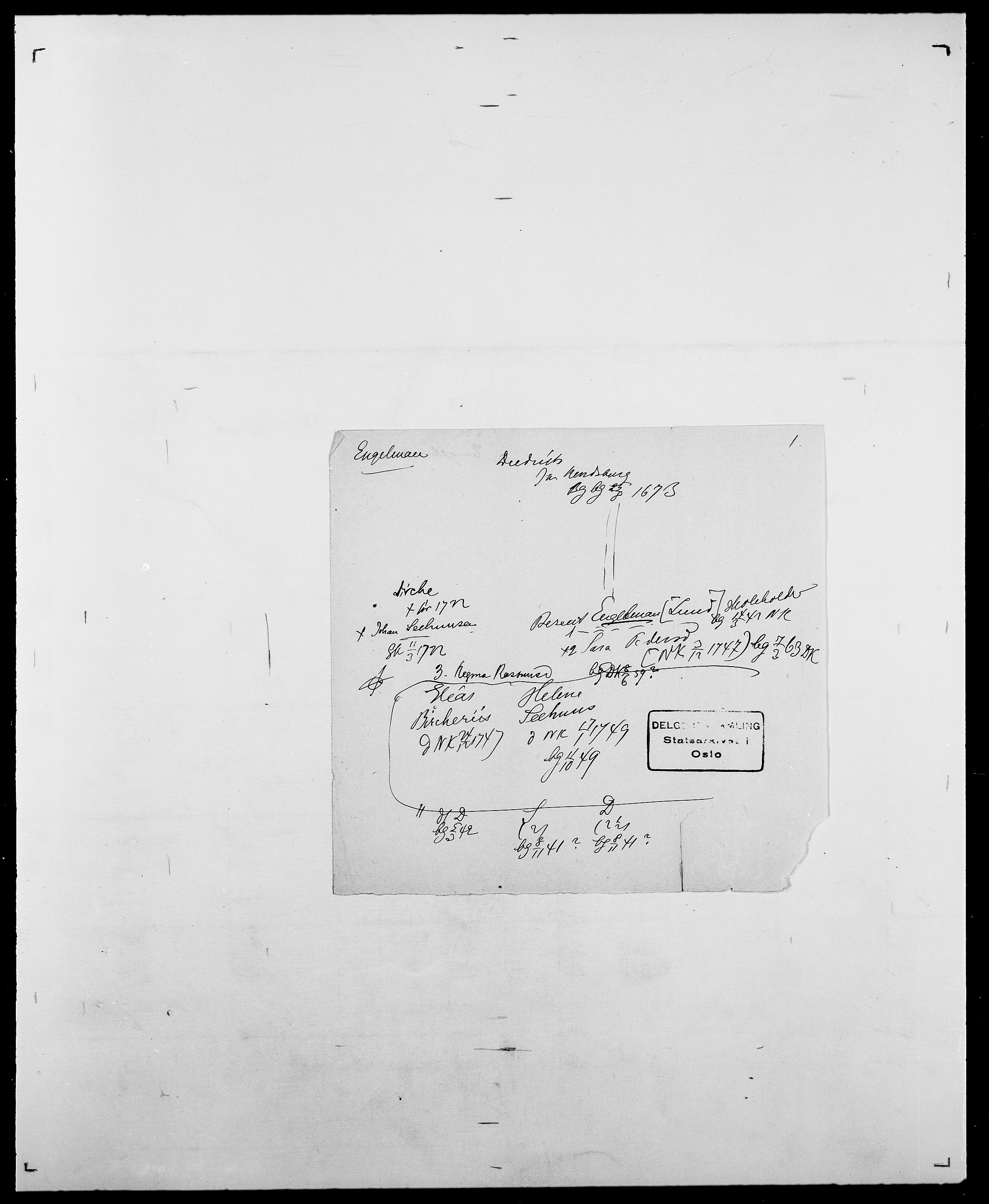 Delgobe, Charles Antoine - samling, AV/SAO-PAO-0038/D/Da/L0010: Dürendahl - Fagelund, p. 507