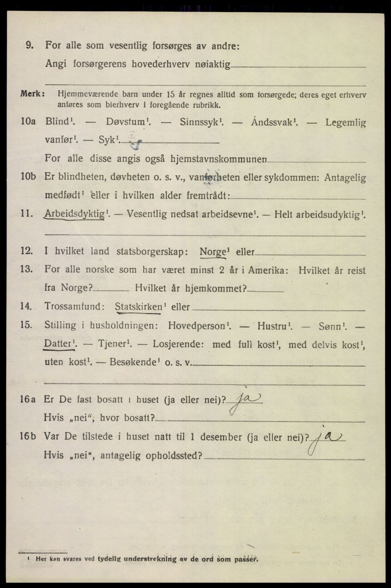 SAK, 1920 census for Herad, 1920, p. 2193
