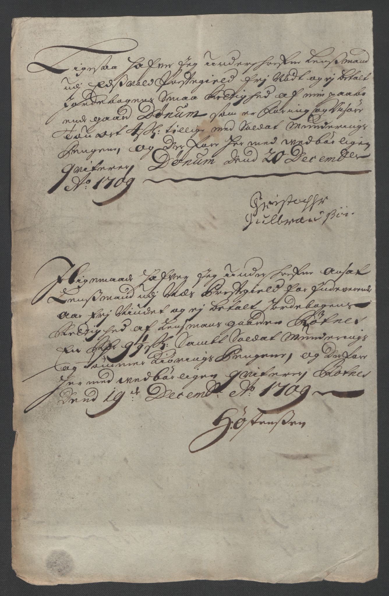 Rentekammeret inntil 1814, Reviderte regnskaper, Fogderegnskap, AV/RA-EA-4092/R12/L0719: Fogderegnskap Øvre Romerike, 1708-1709, p. 379