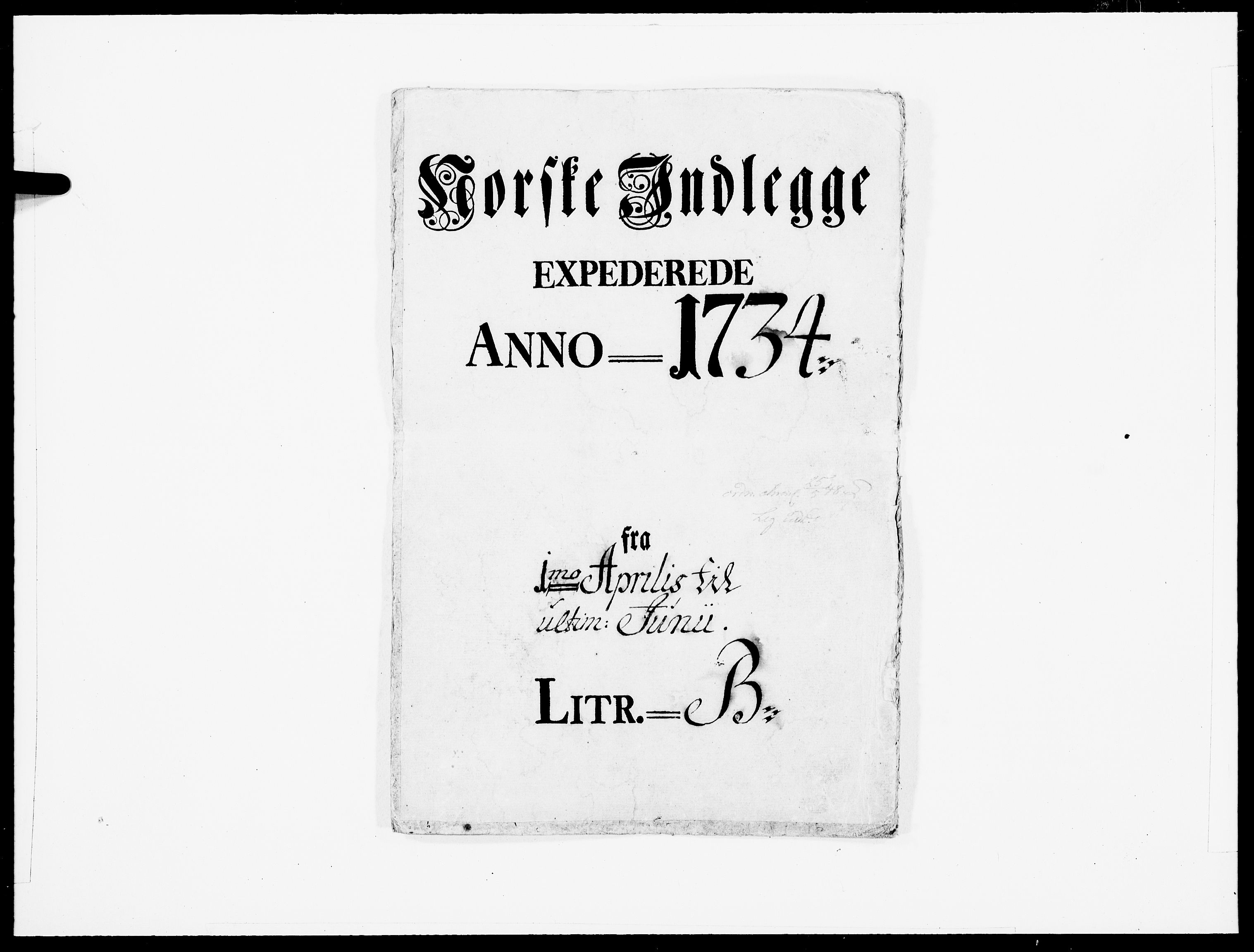 Danske Kanselli 1572-1799, AV/RA-EA-3023/F/Fc/Fcc/Fcca/L0115: Norske innlegg 1572-1799, 1734, p. 341