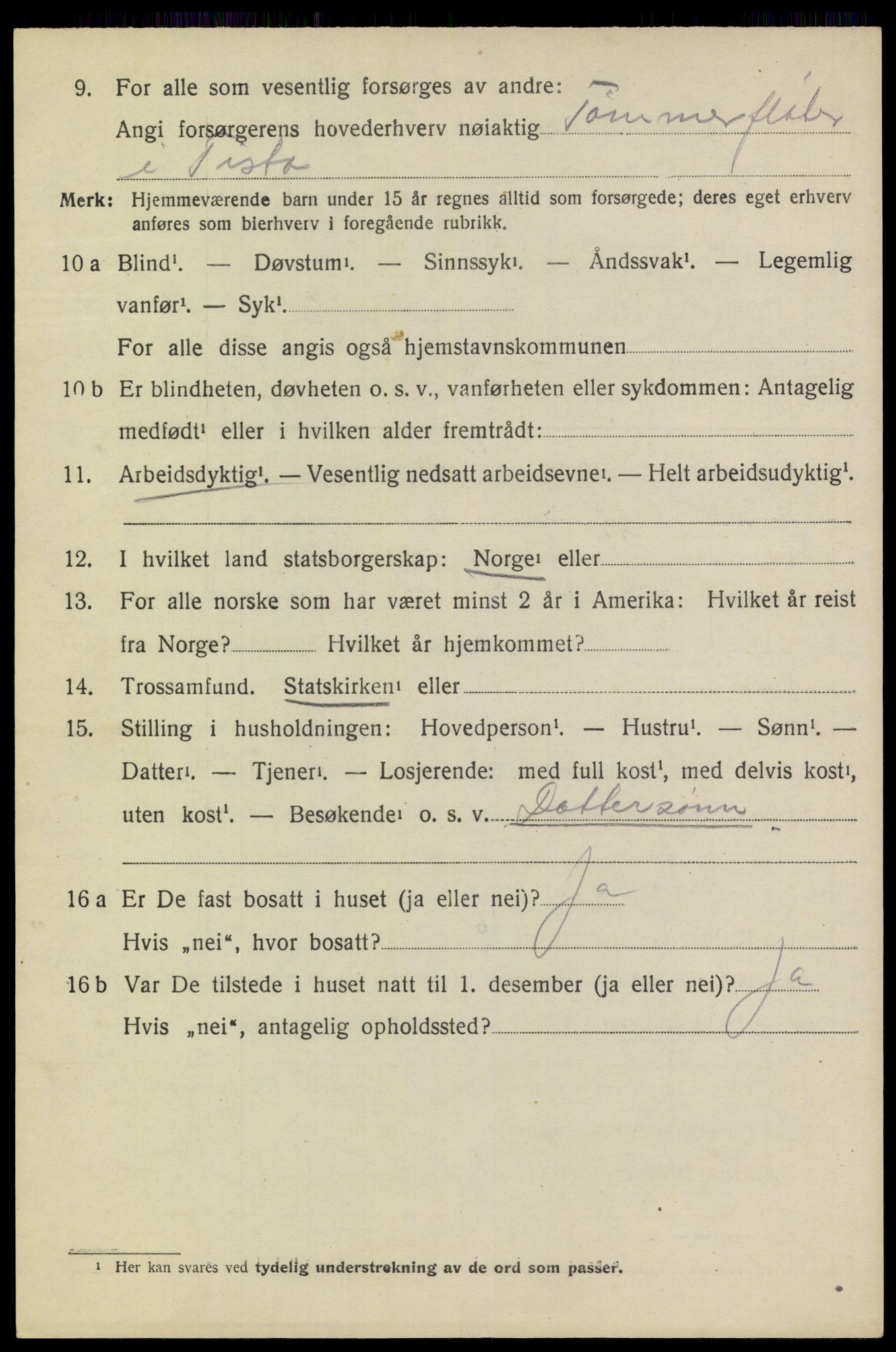SAO, 1920 census for Høland, 1920, p. 12534