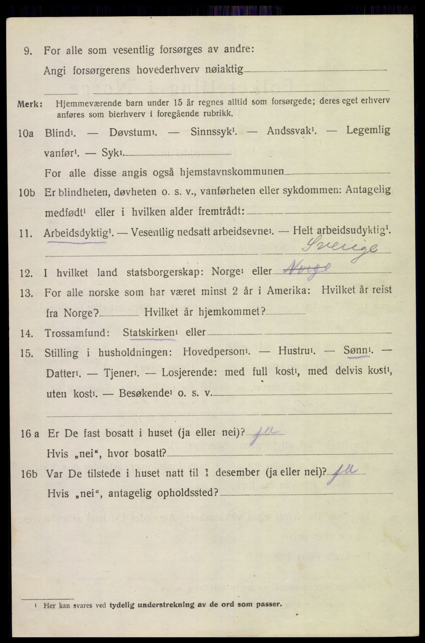 SAK, 1920 census for Fjære, 1920, p. 8546