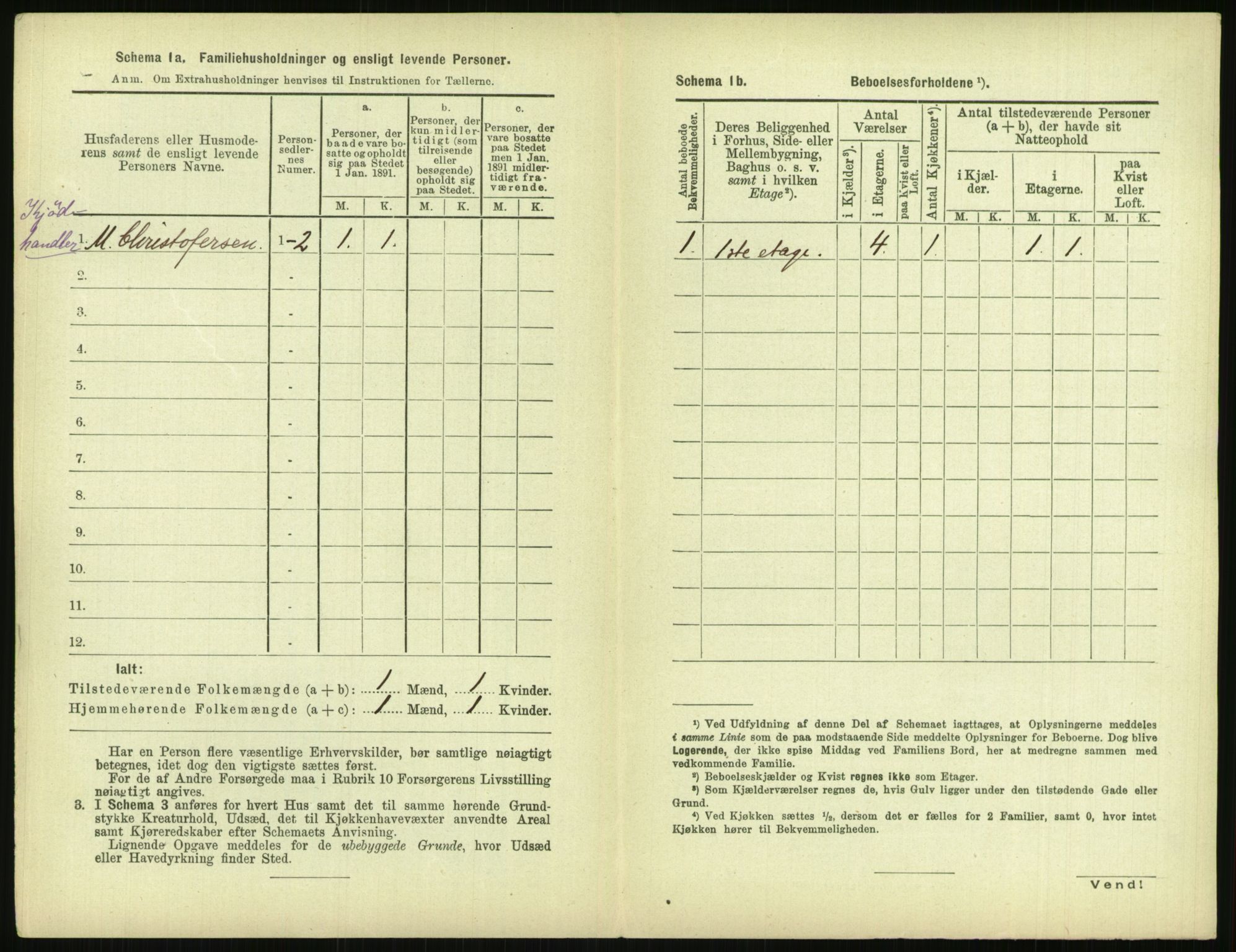 RA, 1891 census for 0301 Kristiania, 1891, p. 142125