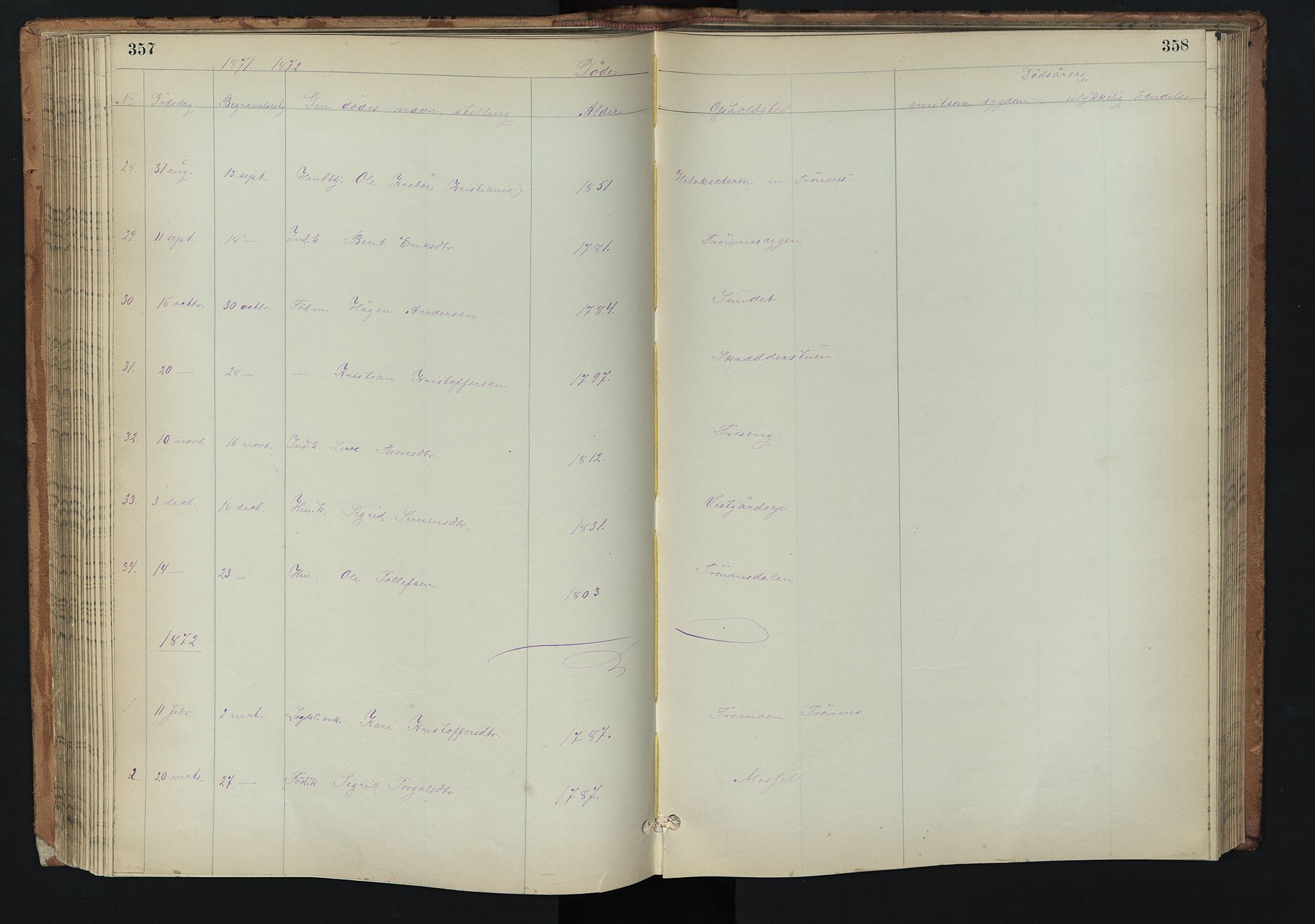 Stor-Elvdal prestekontor, AV/SAH-PREST-052/H/Ha/Hab/L0002: Parish register (copy) no. 2, 1860-1894, p. 357-358