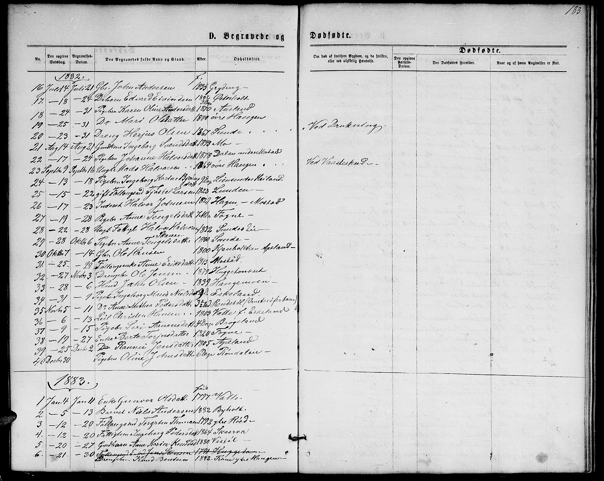 Gjerstad sokneprestkontor, AV/SAK-1111-0014/F/Fb/Fba/L0006: Parish register (copy) no. B 6, 1868-1890, p. 183