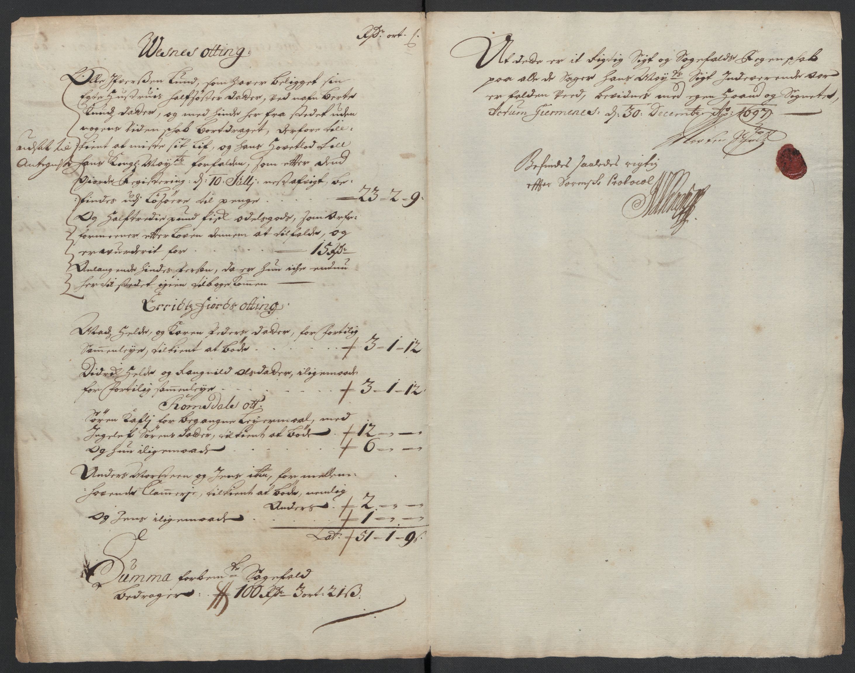 Rentekammeret inntil 1814, Reviderte regnskaper, Fogderegnskap, RA/EA-4092/R55/L3653: Fogderegnskap Romsdal, 1697-1698, p. 91