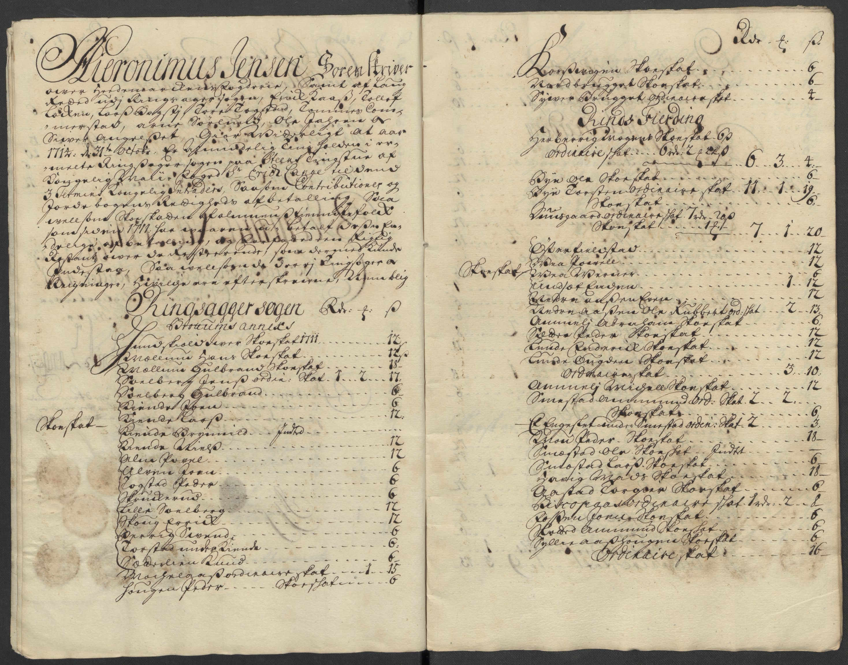 Rentekammeret inntil 1814, Reviderte regnskaper, Fogderegnskap, RA/EA-4092/R16/L1052: Fogderegnskap Hedmark, 1714, p. 50