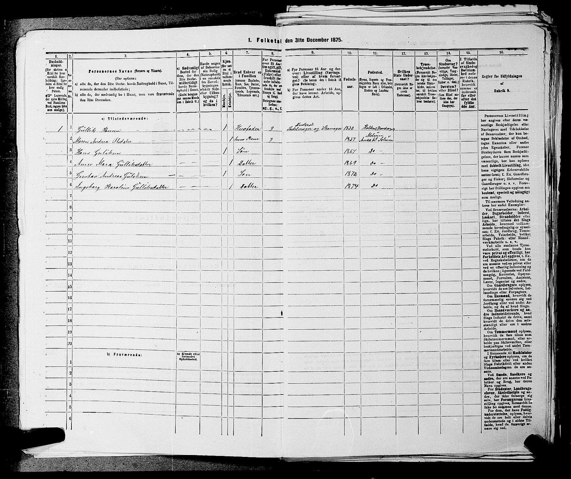 SAKO, 1875 census for 0818P Solum, 1875, p. 1469