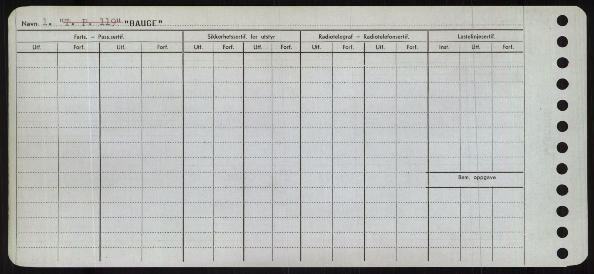 Sjøfartsdirektoratet med forløpere, Skipsmålingen, RA/S-1627/H/Hc/L0001: Lektere, A-Y, p. 46